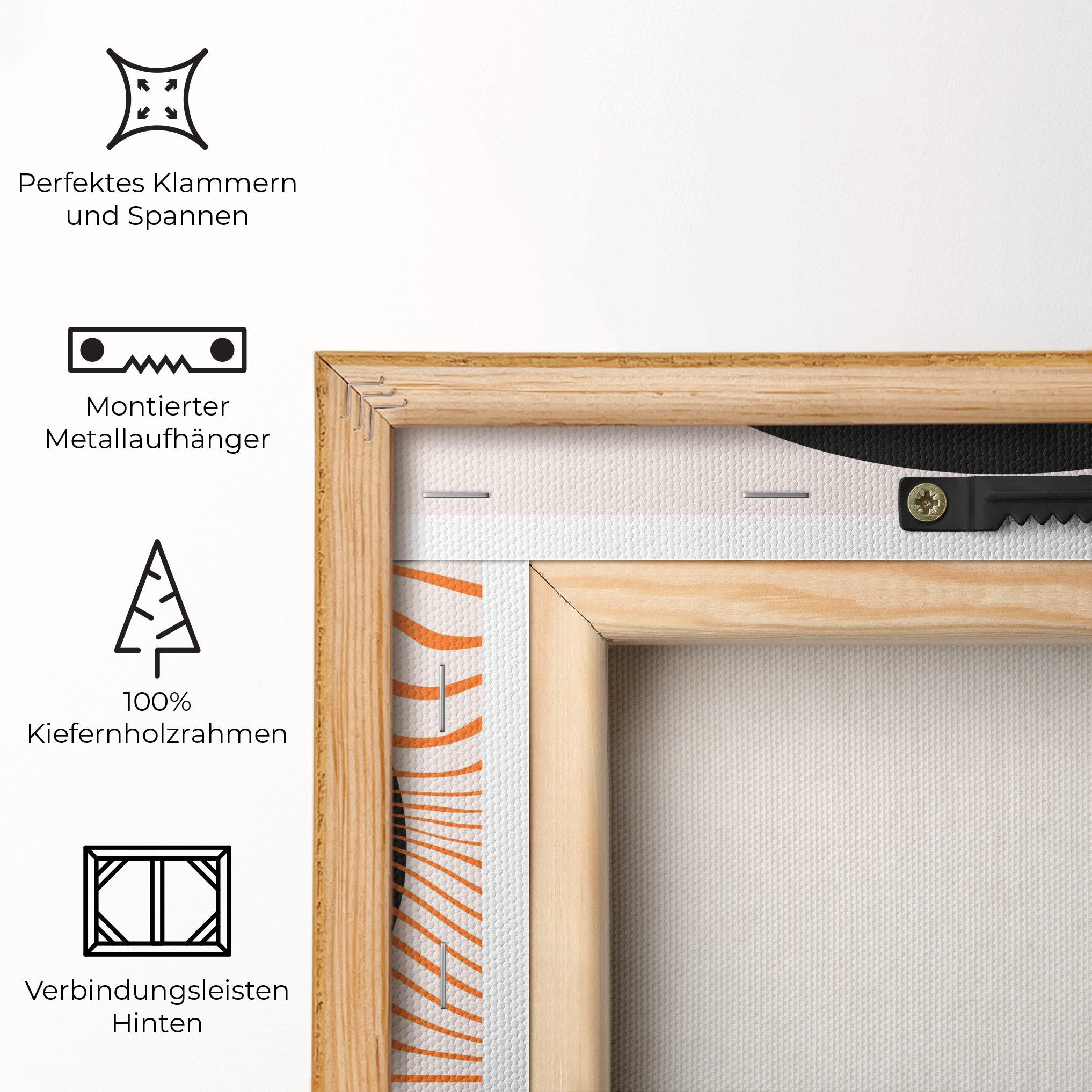 Leinwandbild Black Circle mockup 5