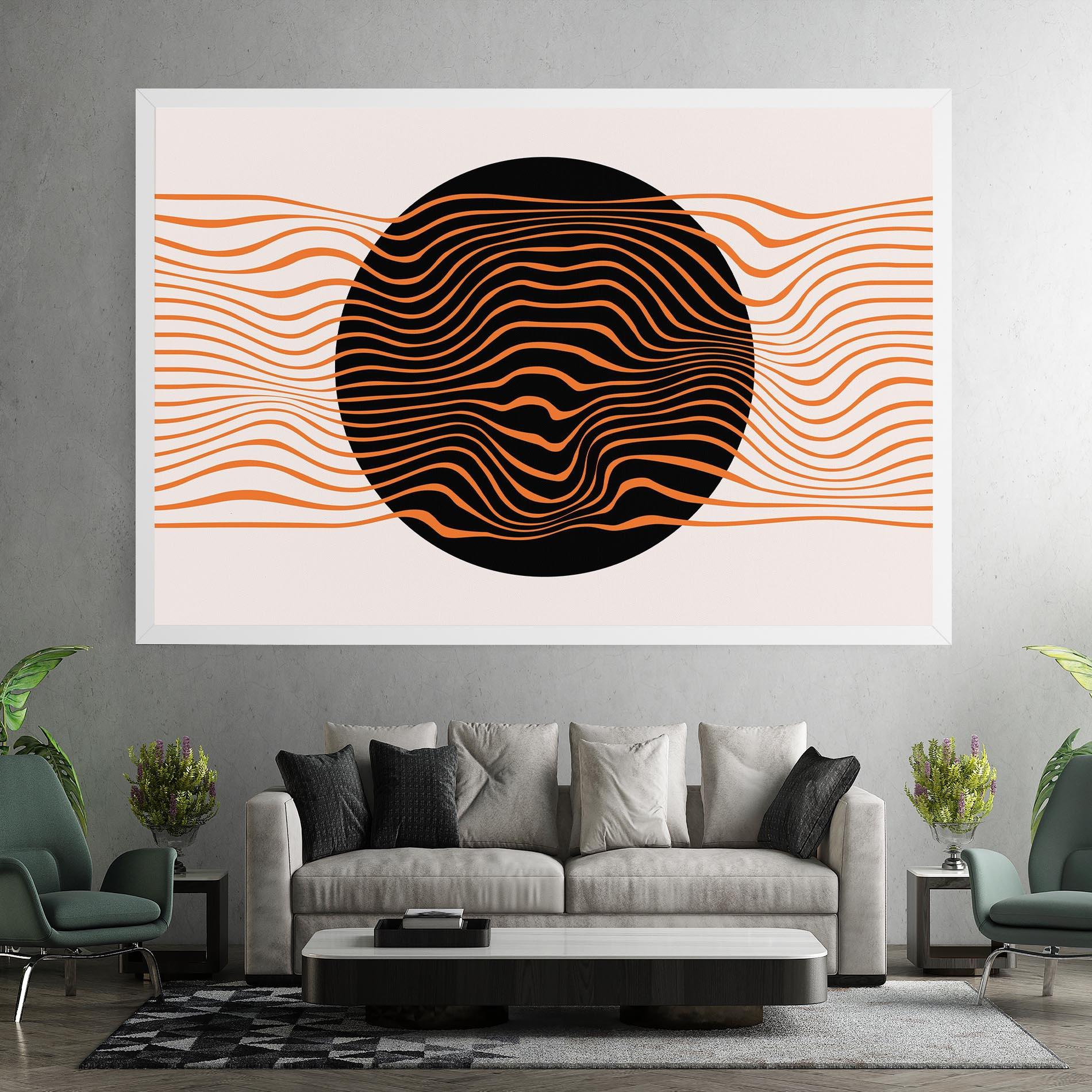 Leinwandbild Black Circle mockup 7