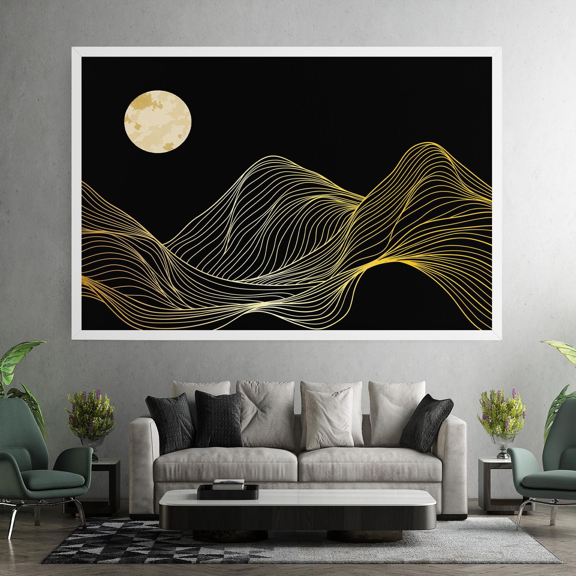 Leinwandbild Gold Moon mockup 7