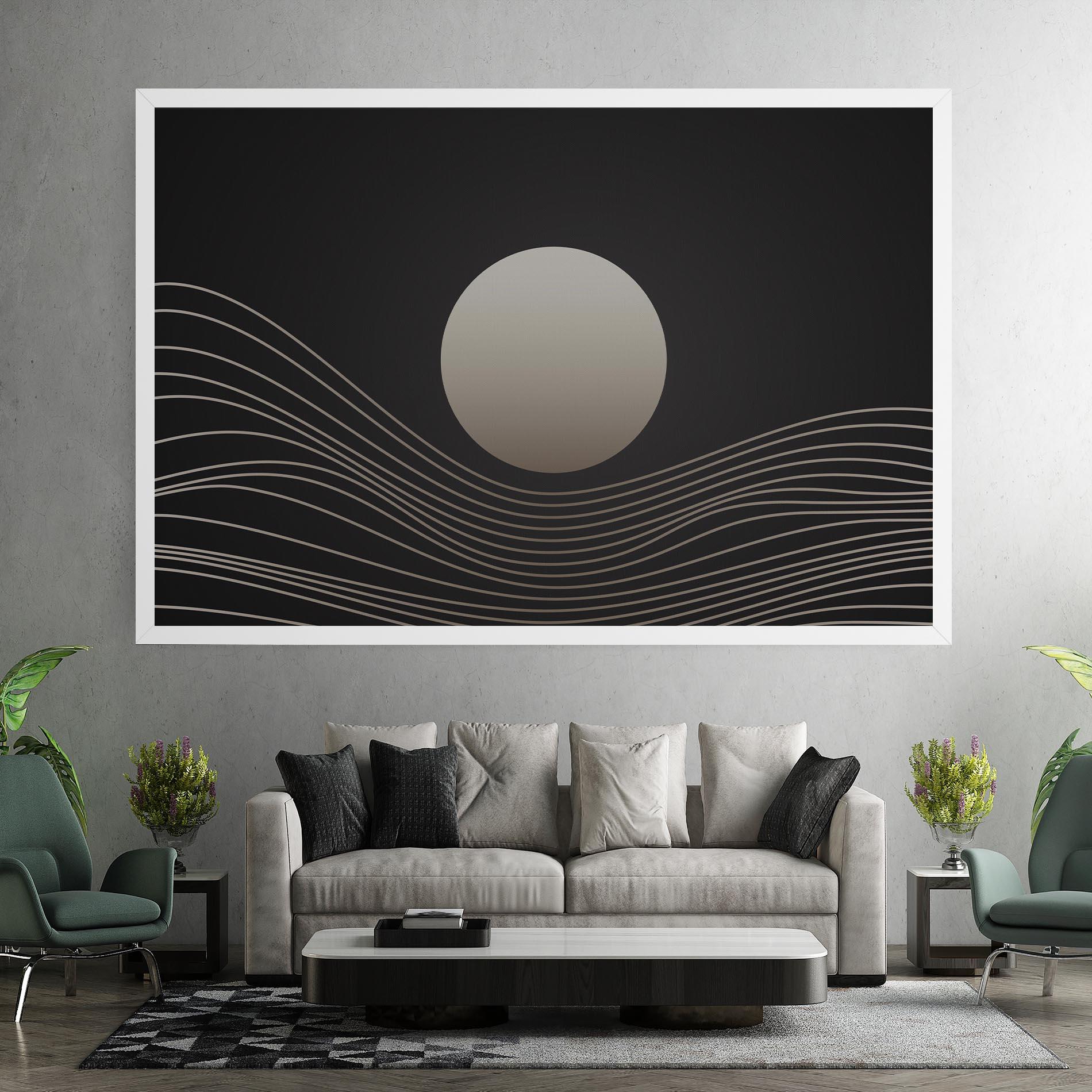 Leinwandbild Grey Moon mockup 7