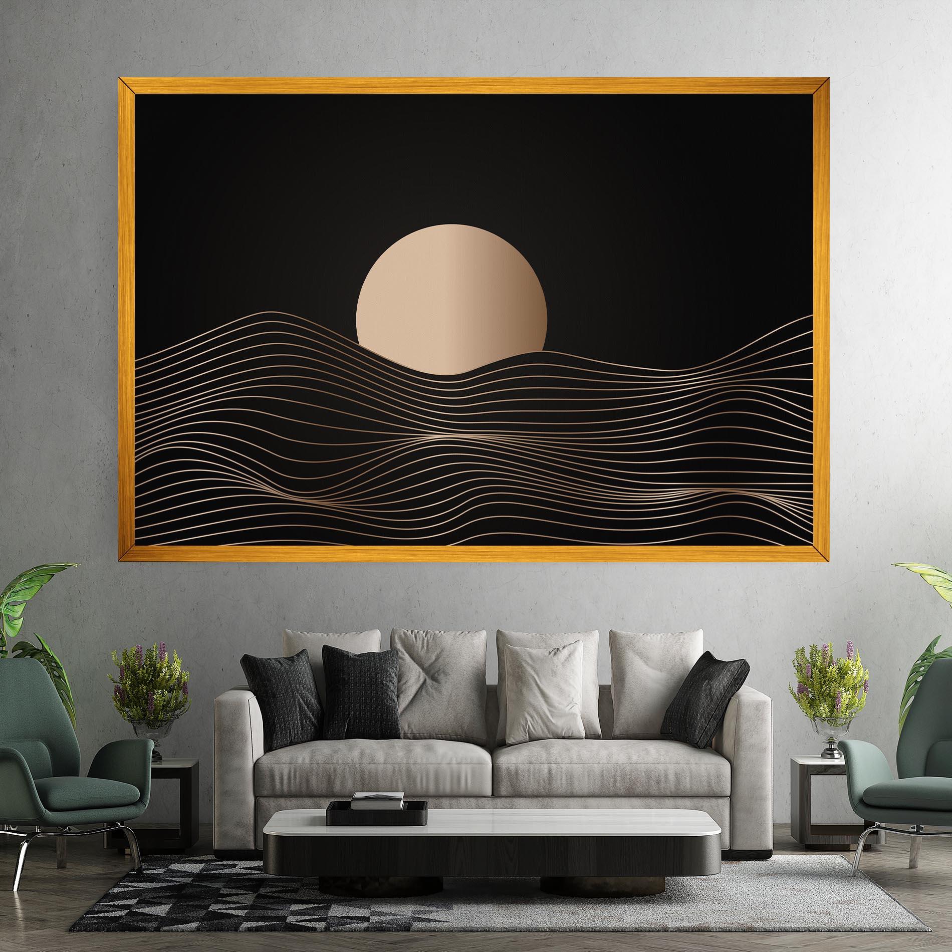 Leinwandbild Cream Moon mockup 7