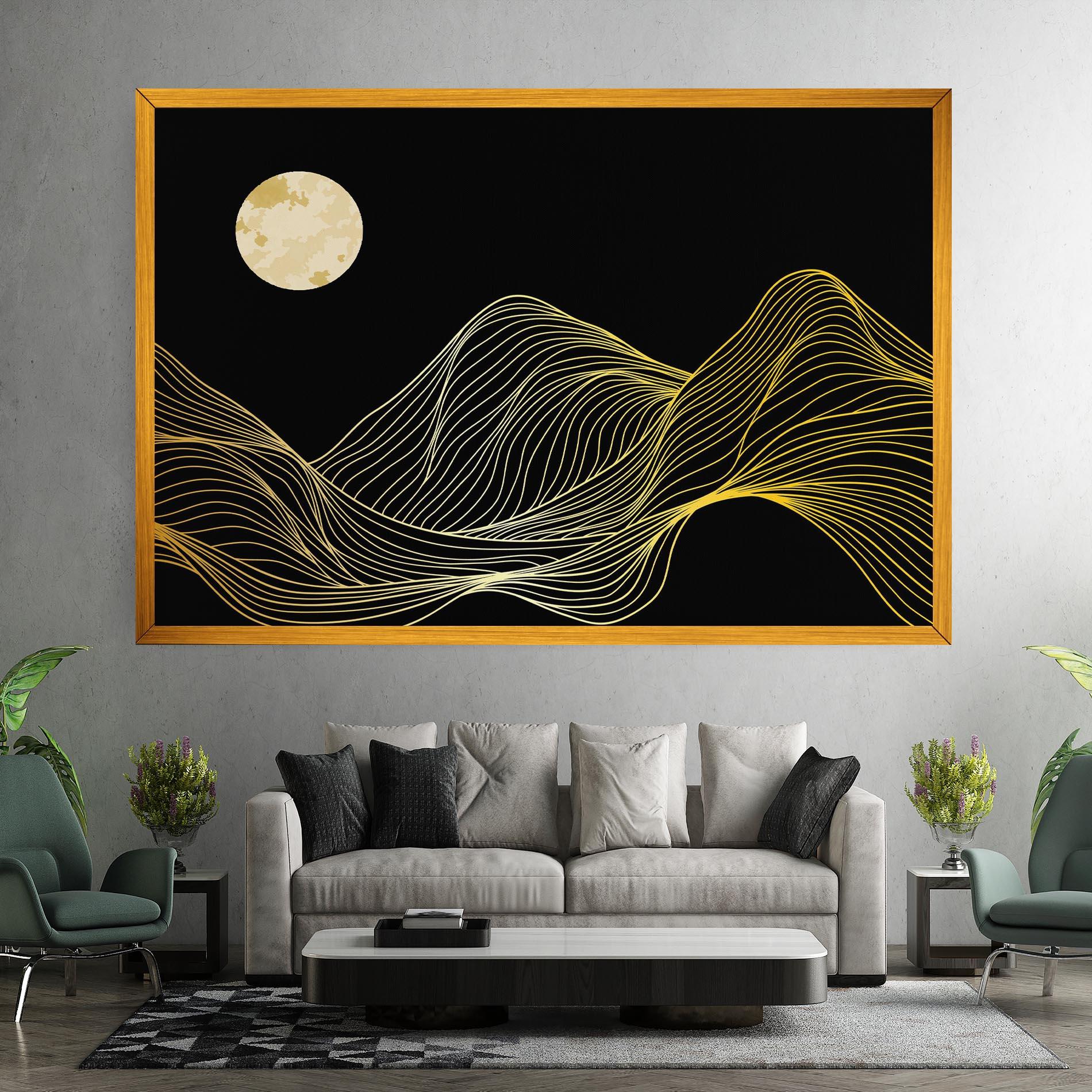 Leinwandbild Gold Moon mockup 7