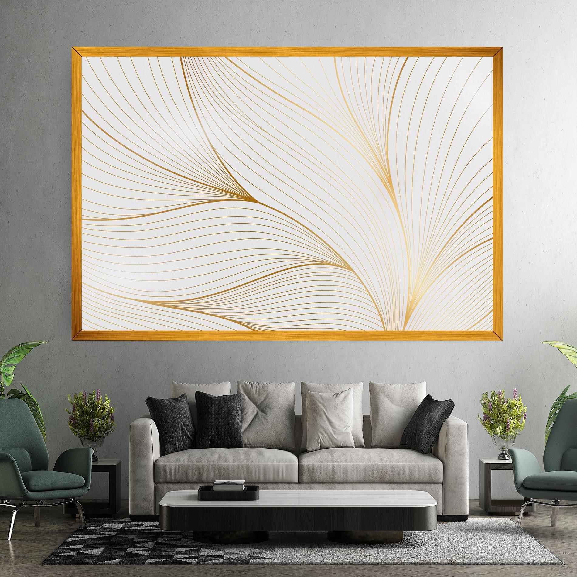 Leinwandbild Gold Wave mockup 7