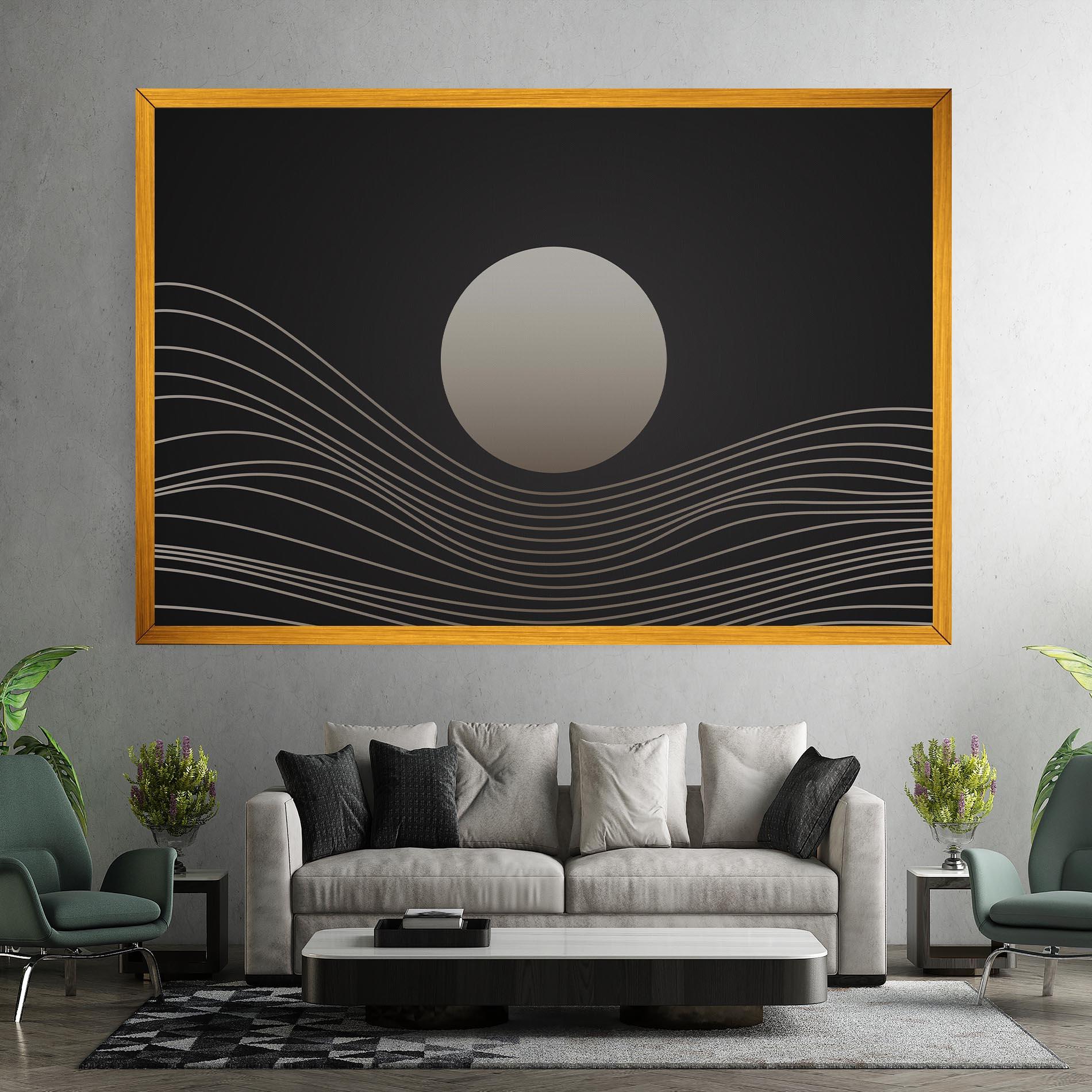Leinwandbild Grey Moon mockup 7