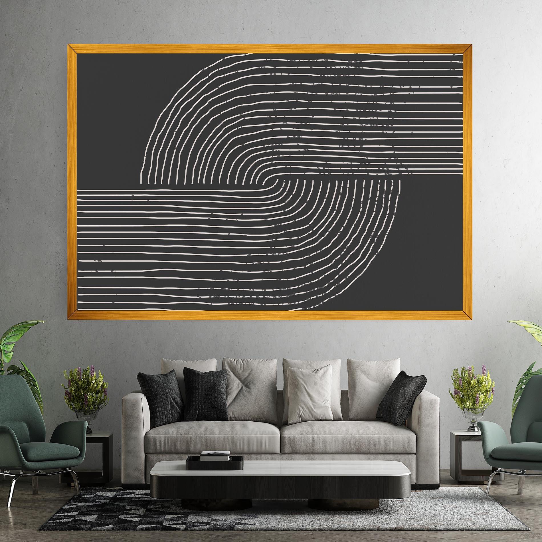 Leinwandbild Minimalist Circle mockup 7