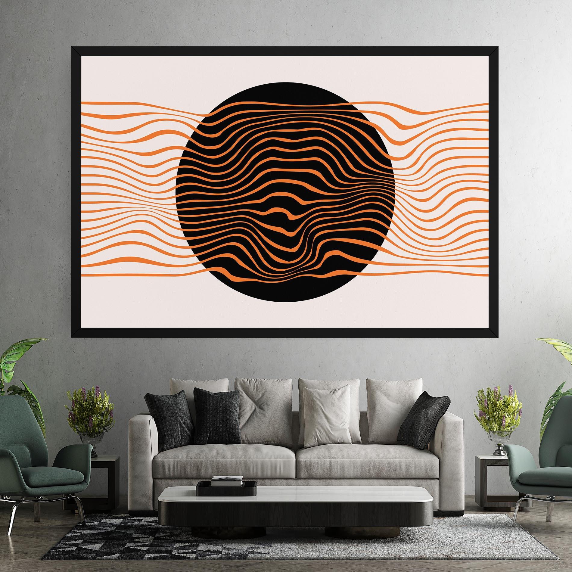 Leinwandbild Black Circle mockup 7