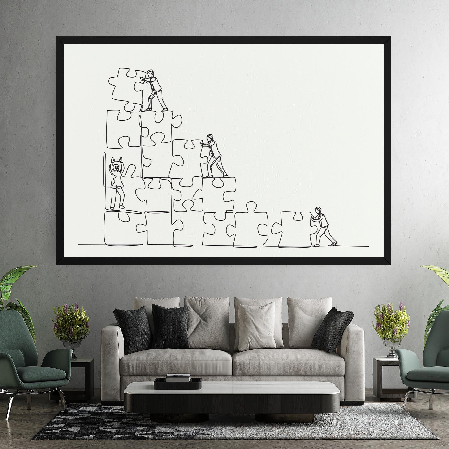 Leinwandbild Businessman Up mockup 7