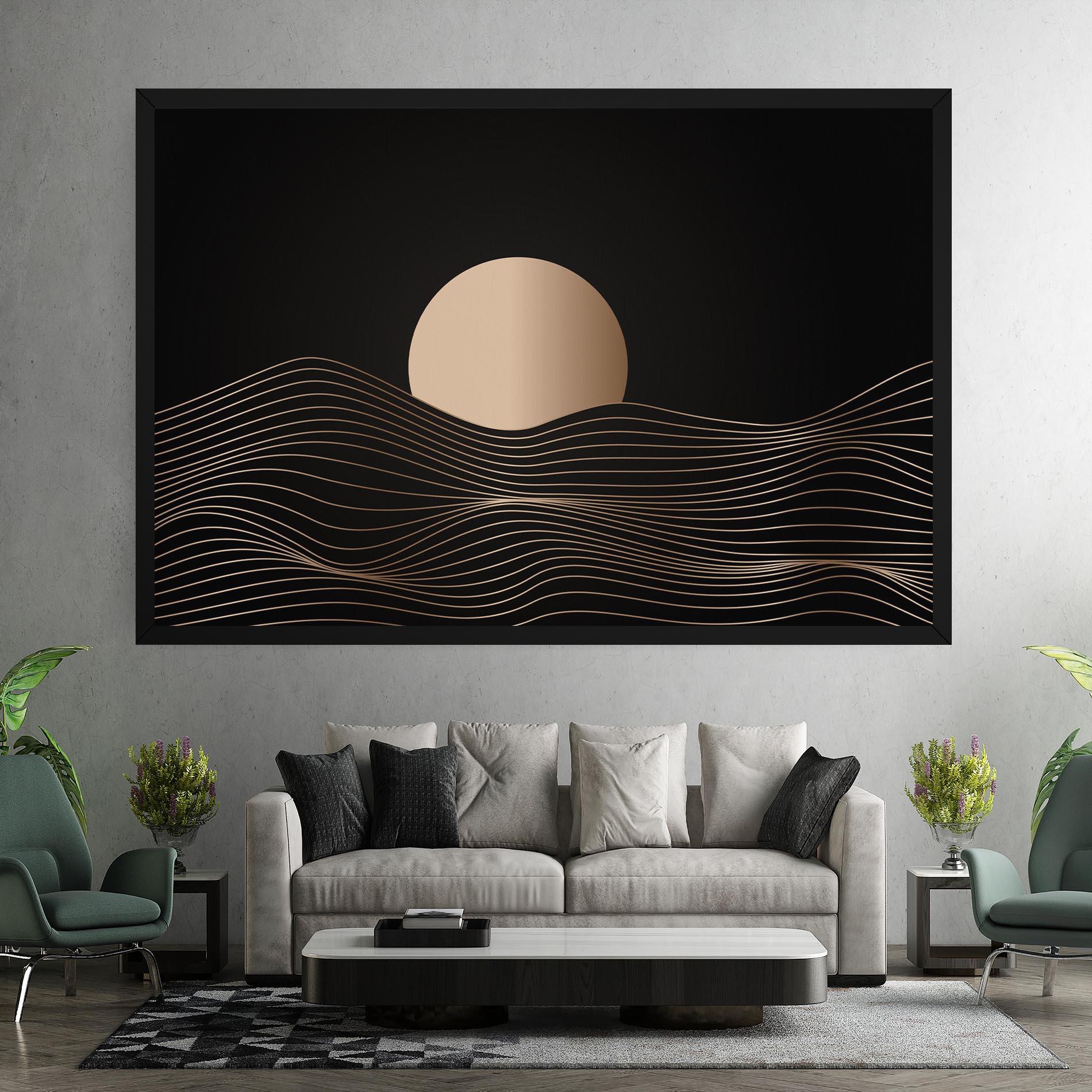 Leinwandbild Cream Moon mockup 7