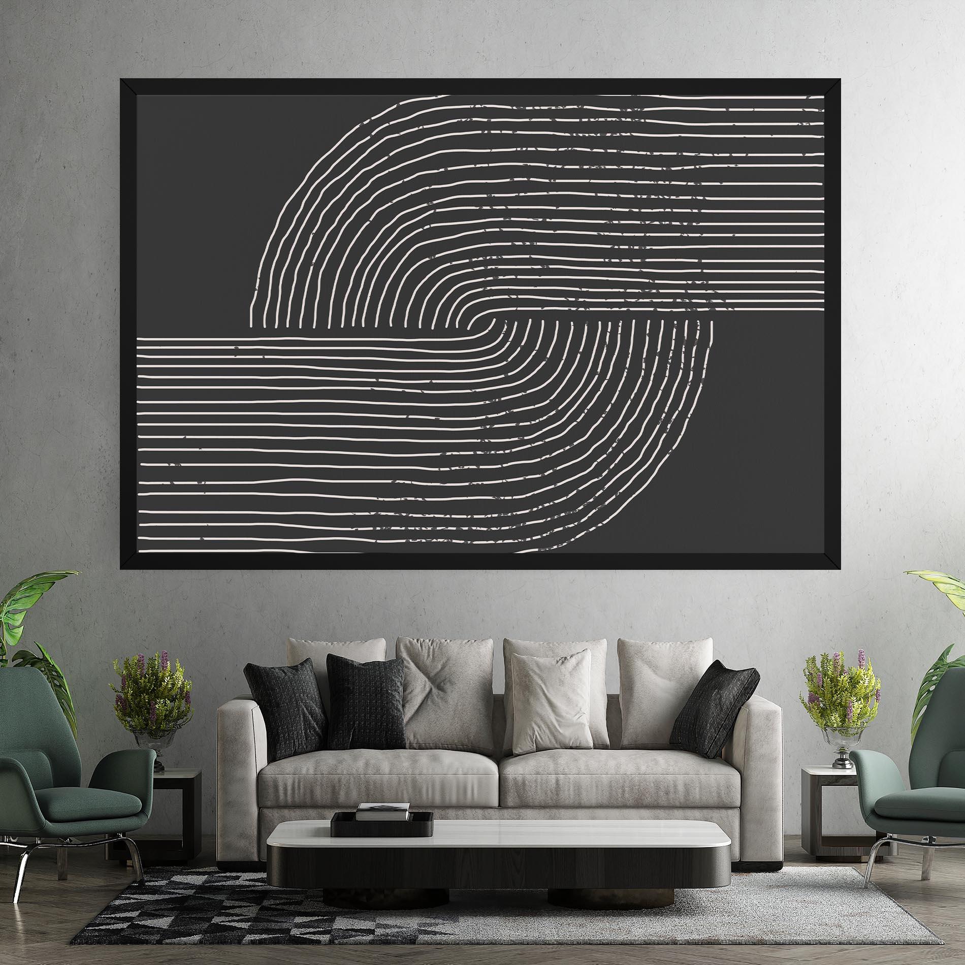 Leinwandbild Minimalist Circle mockup 7