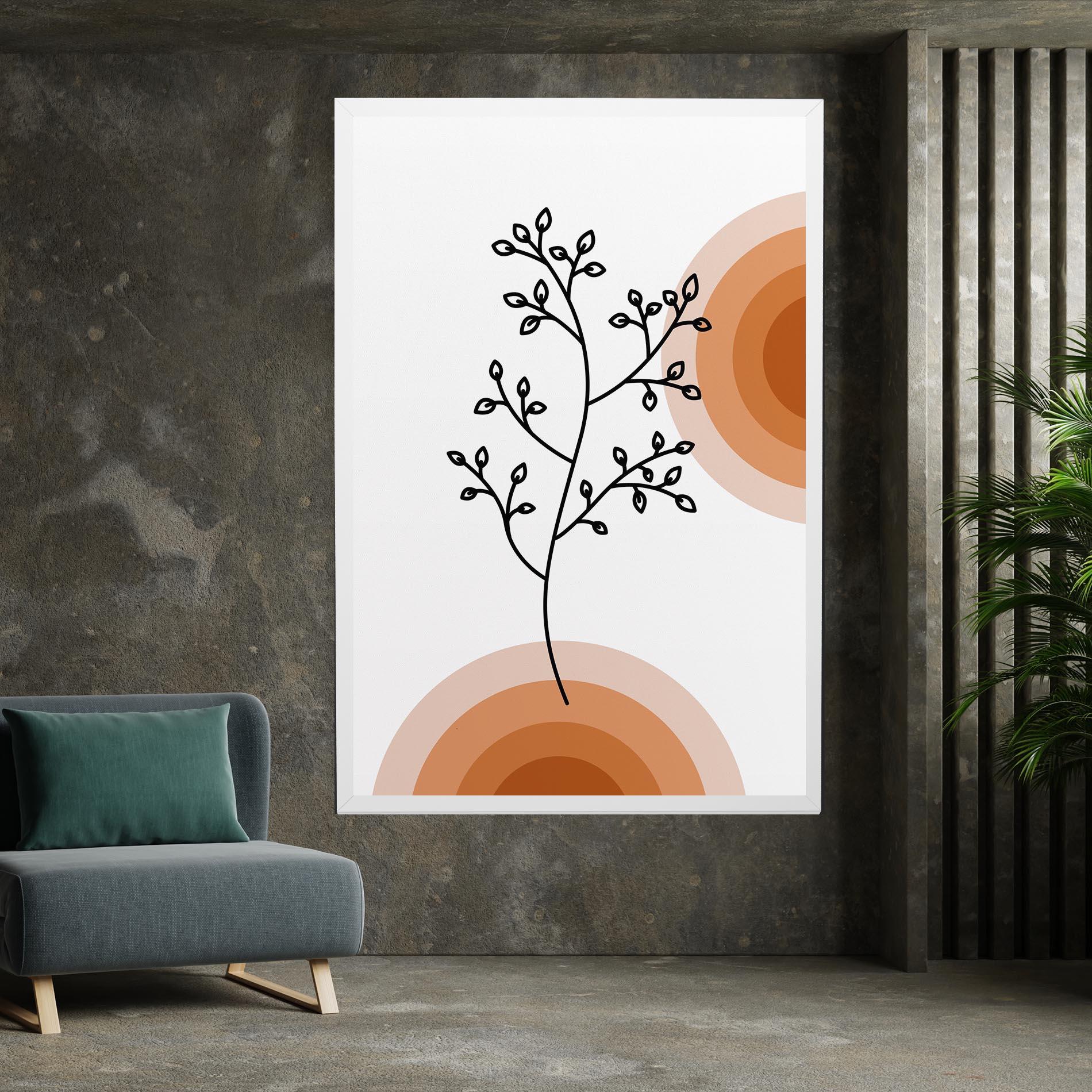 Leinwandbild Plant Orange Circle mockup 7