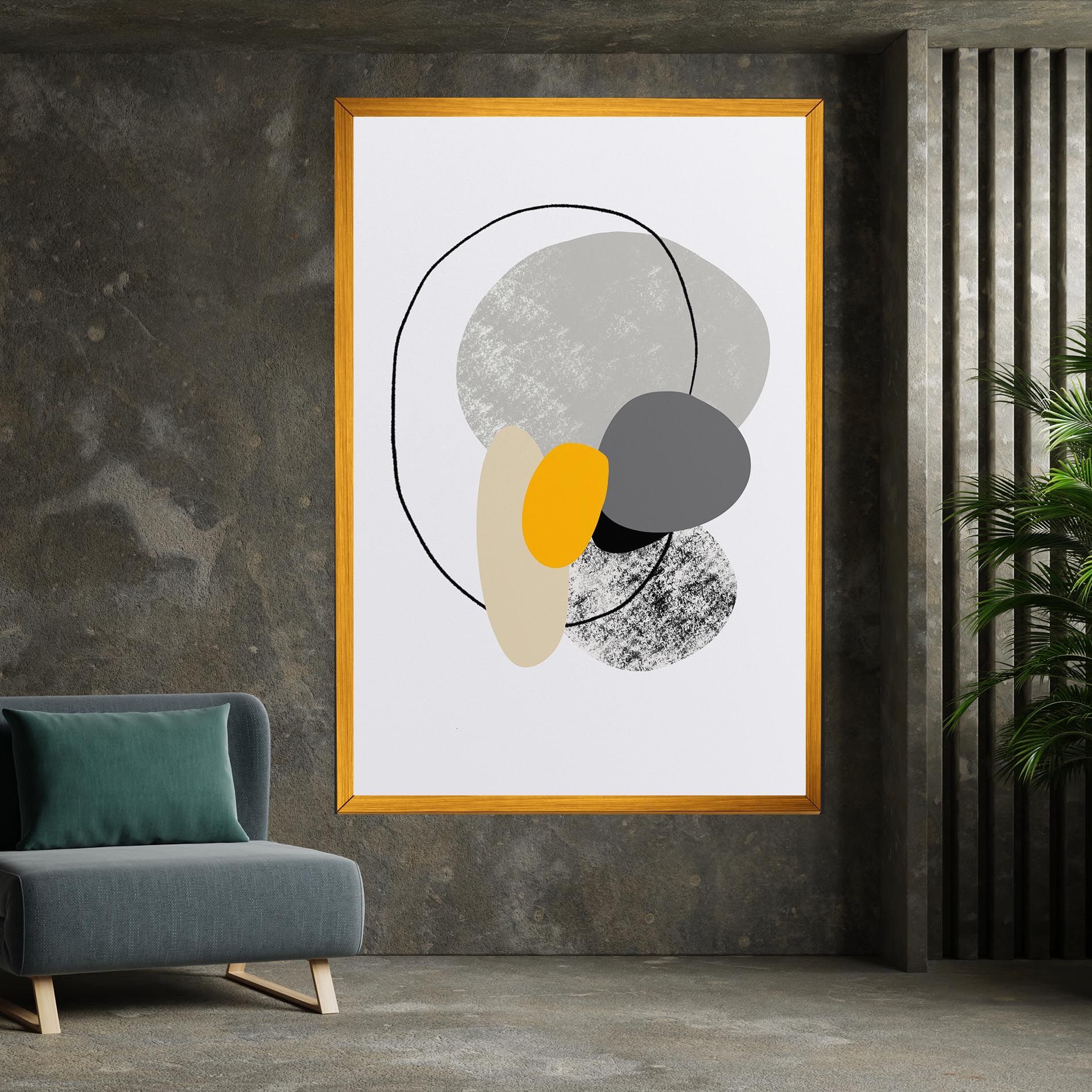 Grey Orange Shape mockup 7