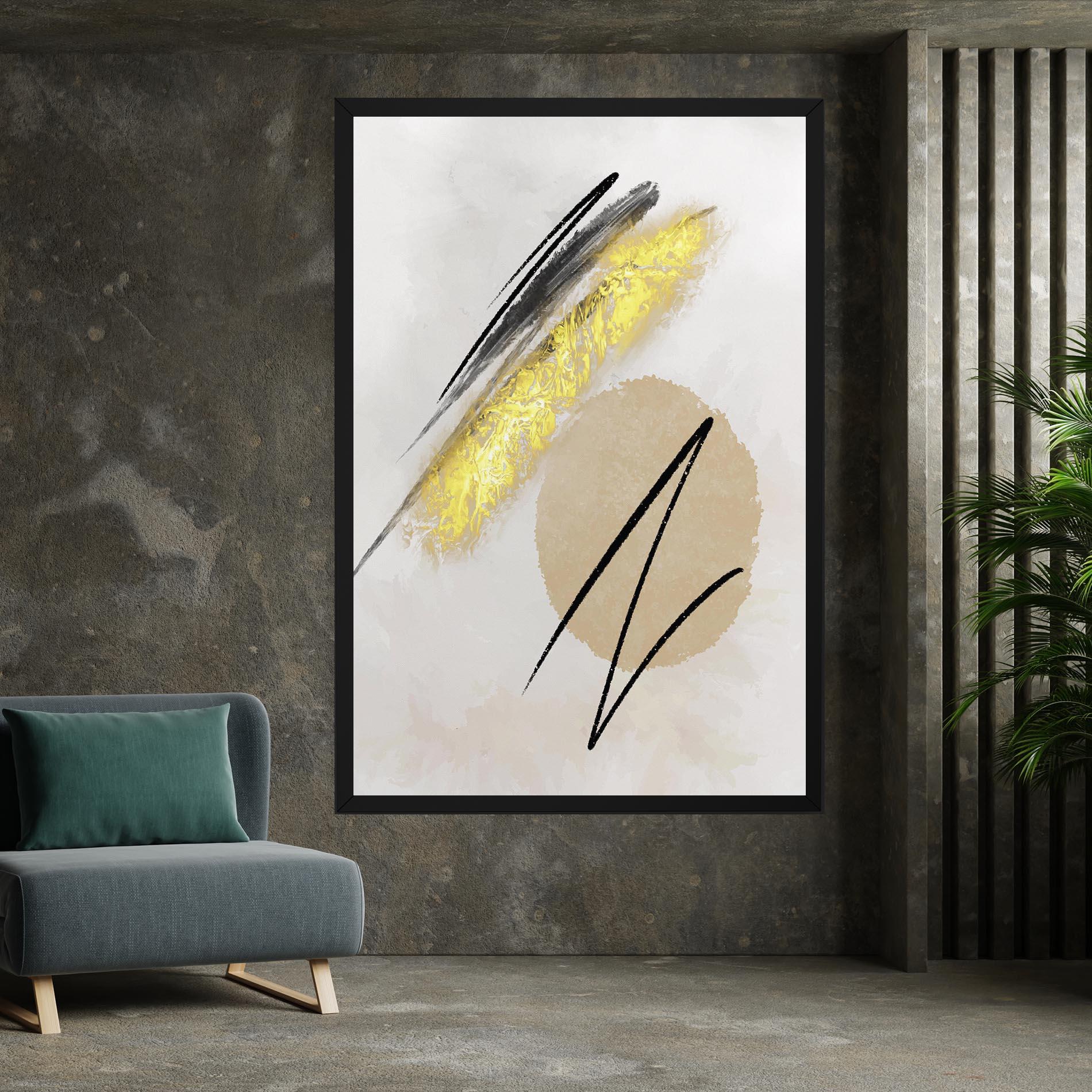 Leinwandbild Gold Brush mockup 7