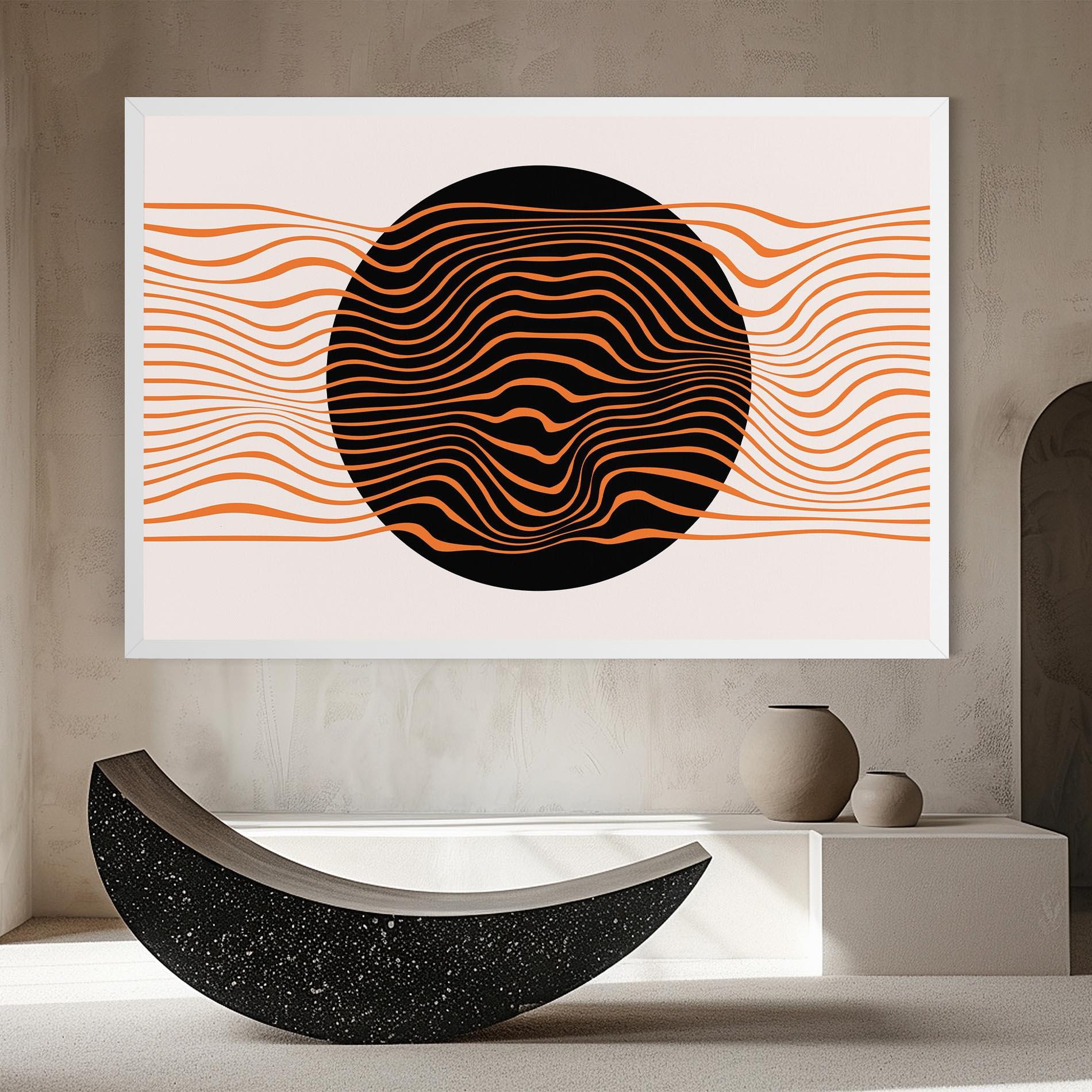 Leinwandbild Black Circle mockup 8