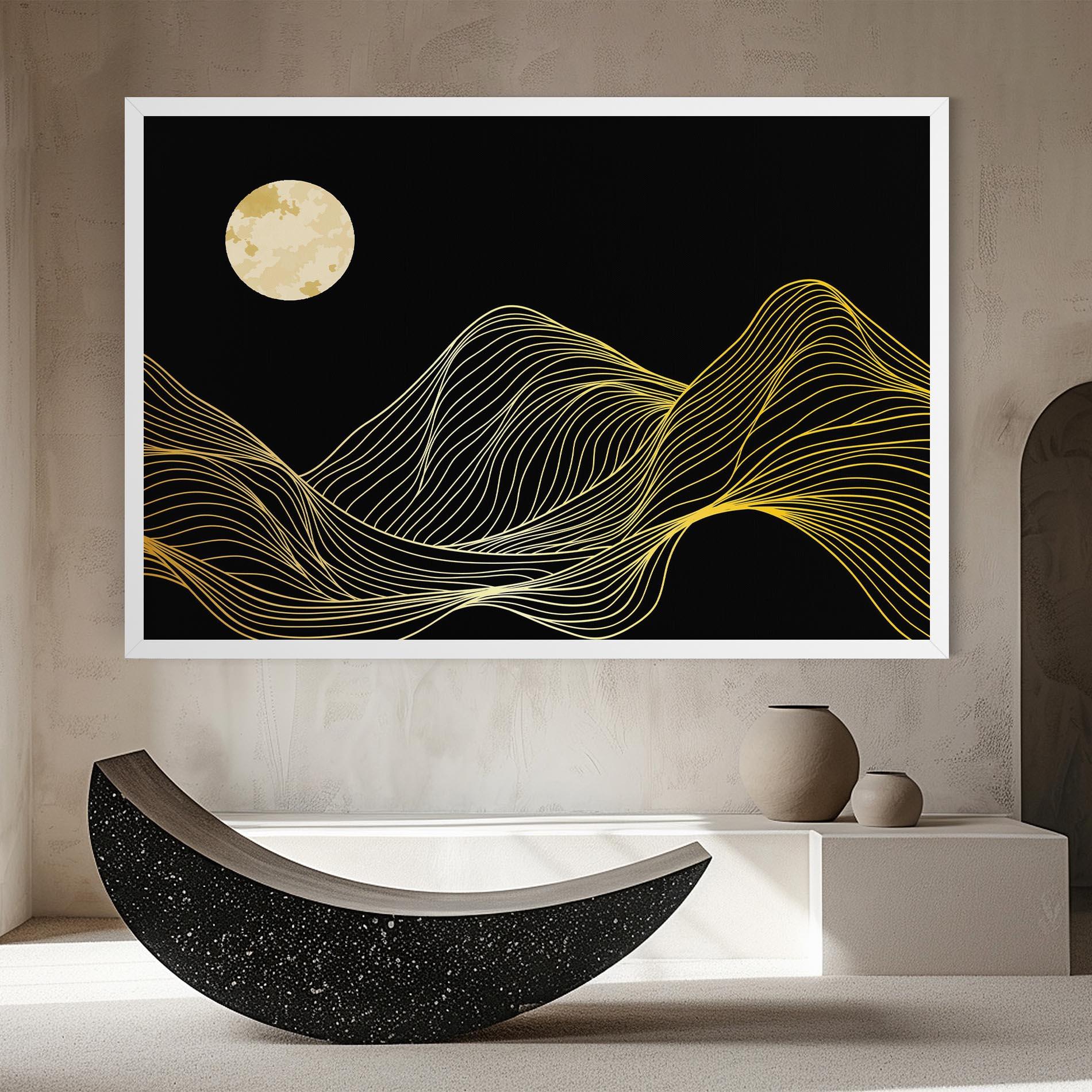Leinwandbild Gold Moon mockup 8