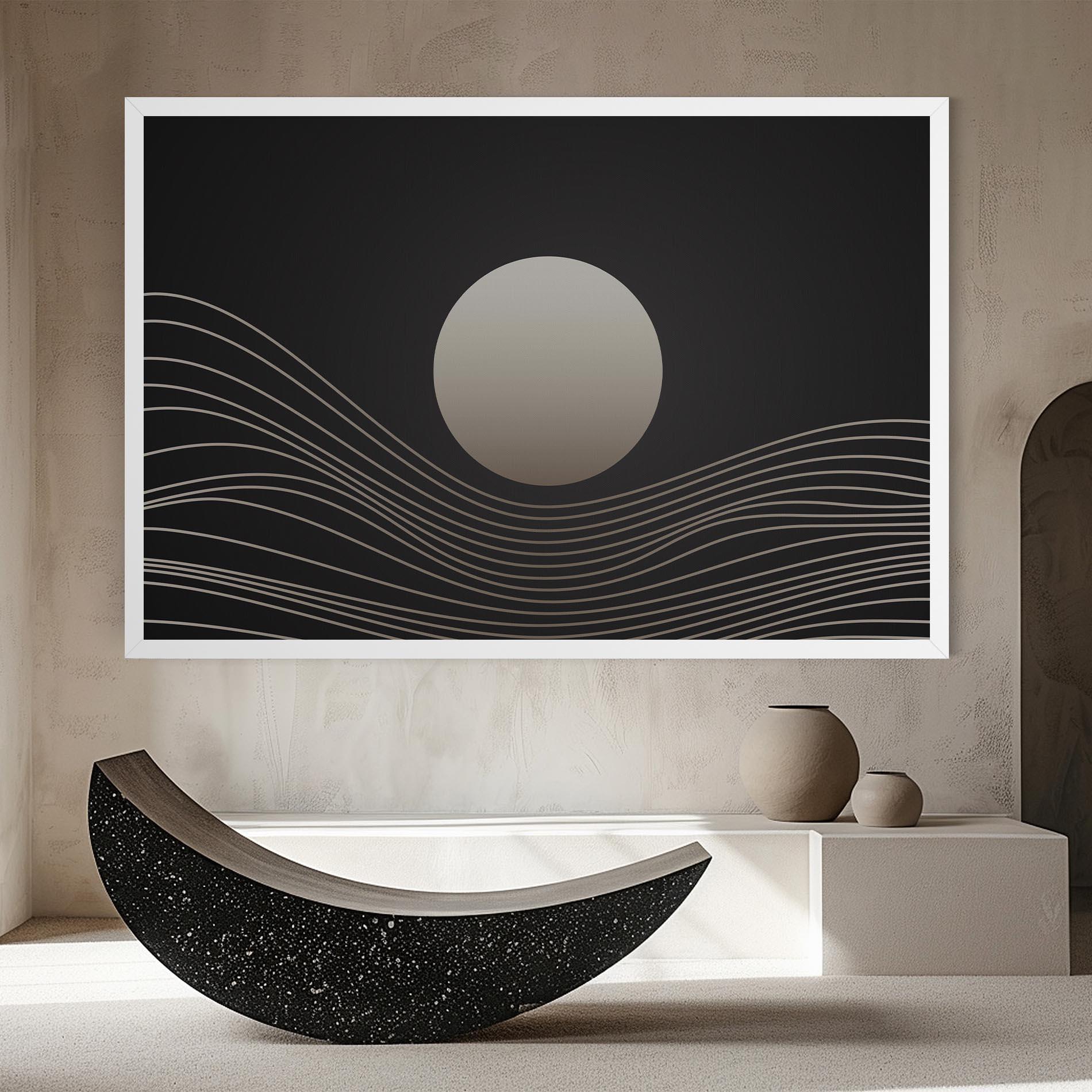 Leinwandbild Grey Moon mockup 8