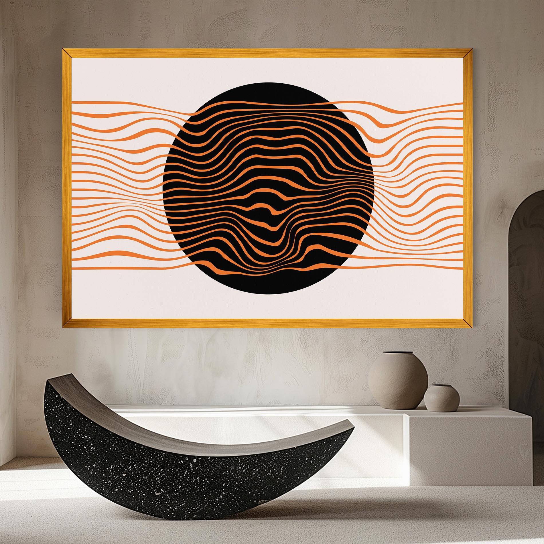 Leinwandbild Black Circle mockup 8