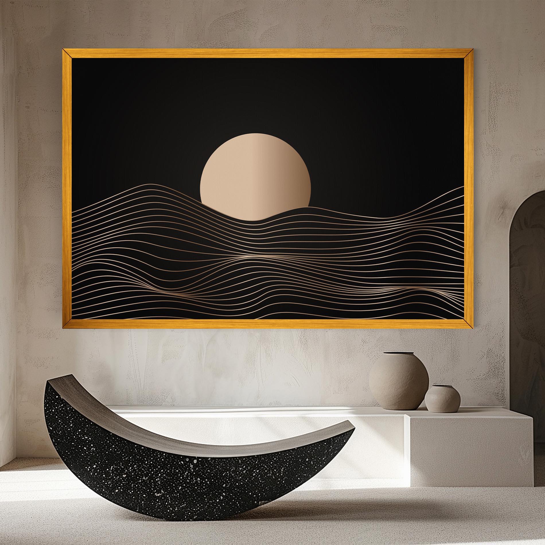 Leinwandbild Cream Moon mockup 8