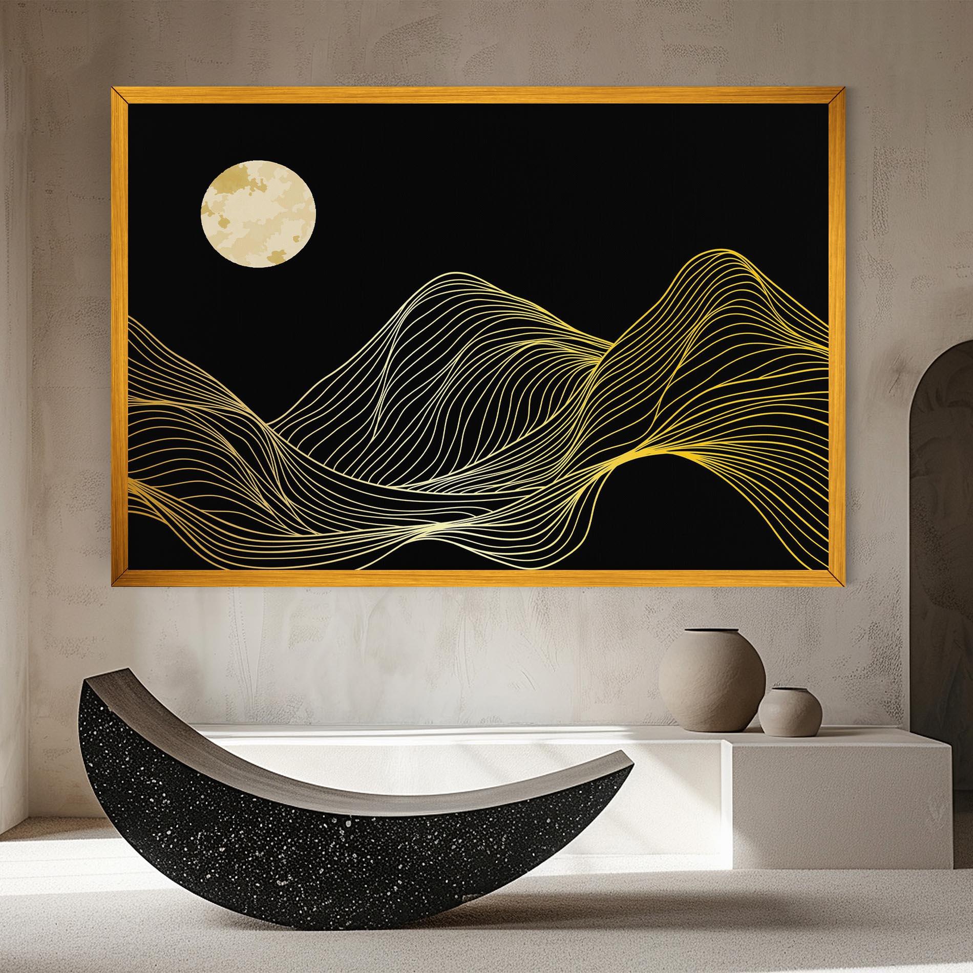 Leinwandbild Gold Moon mockup 8