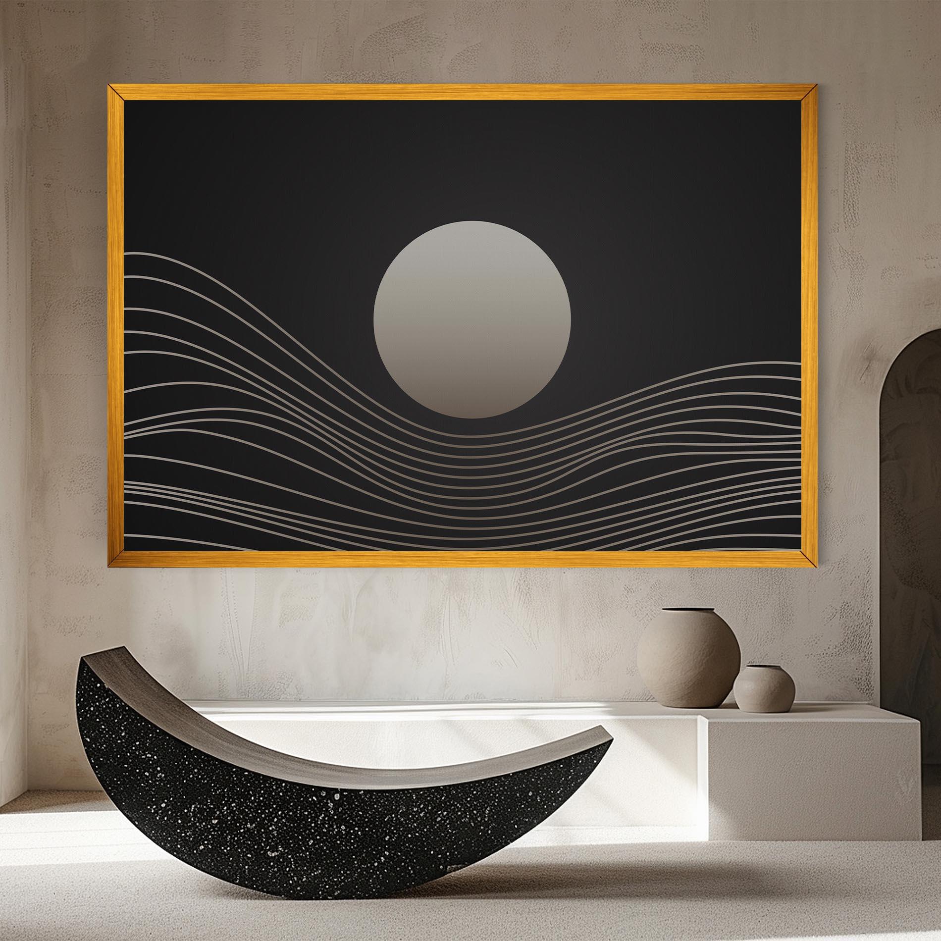 Leinwandbild Grey Moon mockup 8