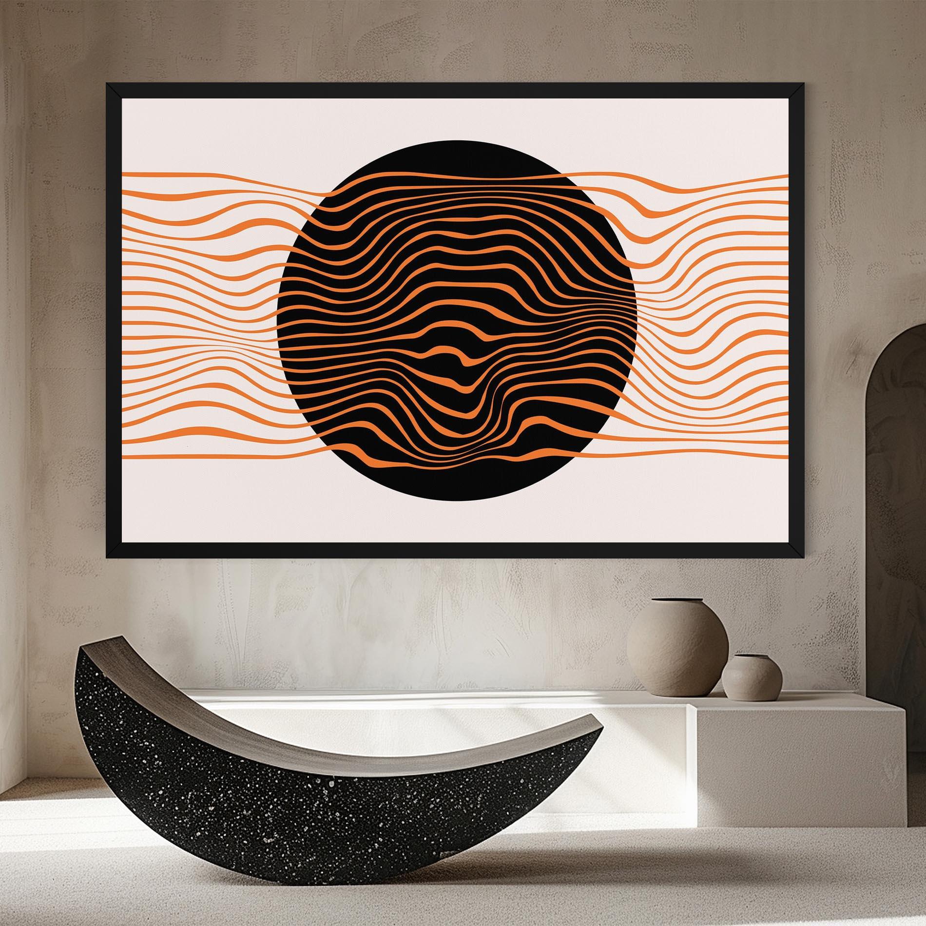 Leinwandbild Black Circle mockup 8