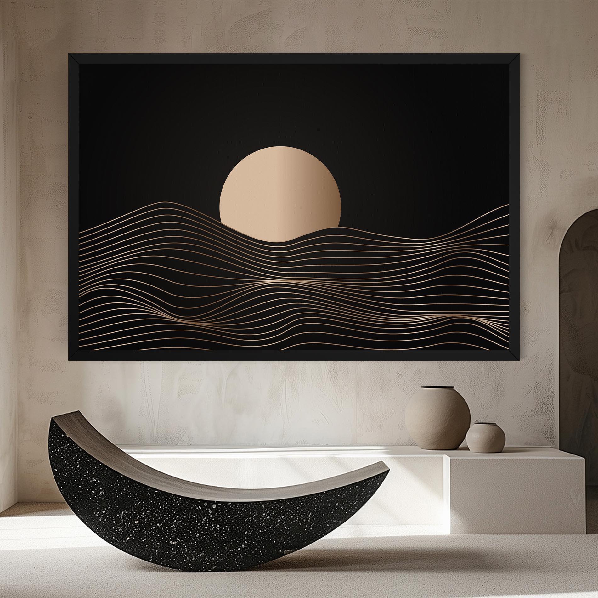 Leinwandbild Cream Moon mockup 8