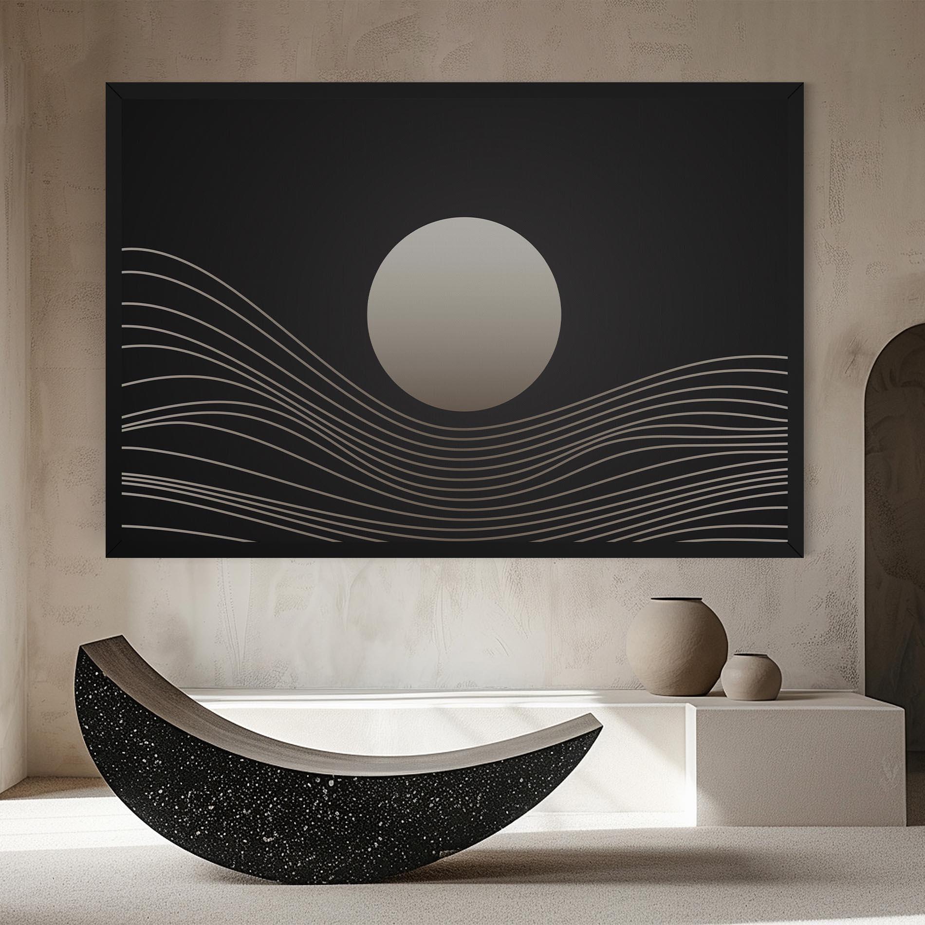 Leinwandbild Grey Moon mockup 8