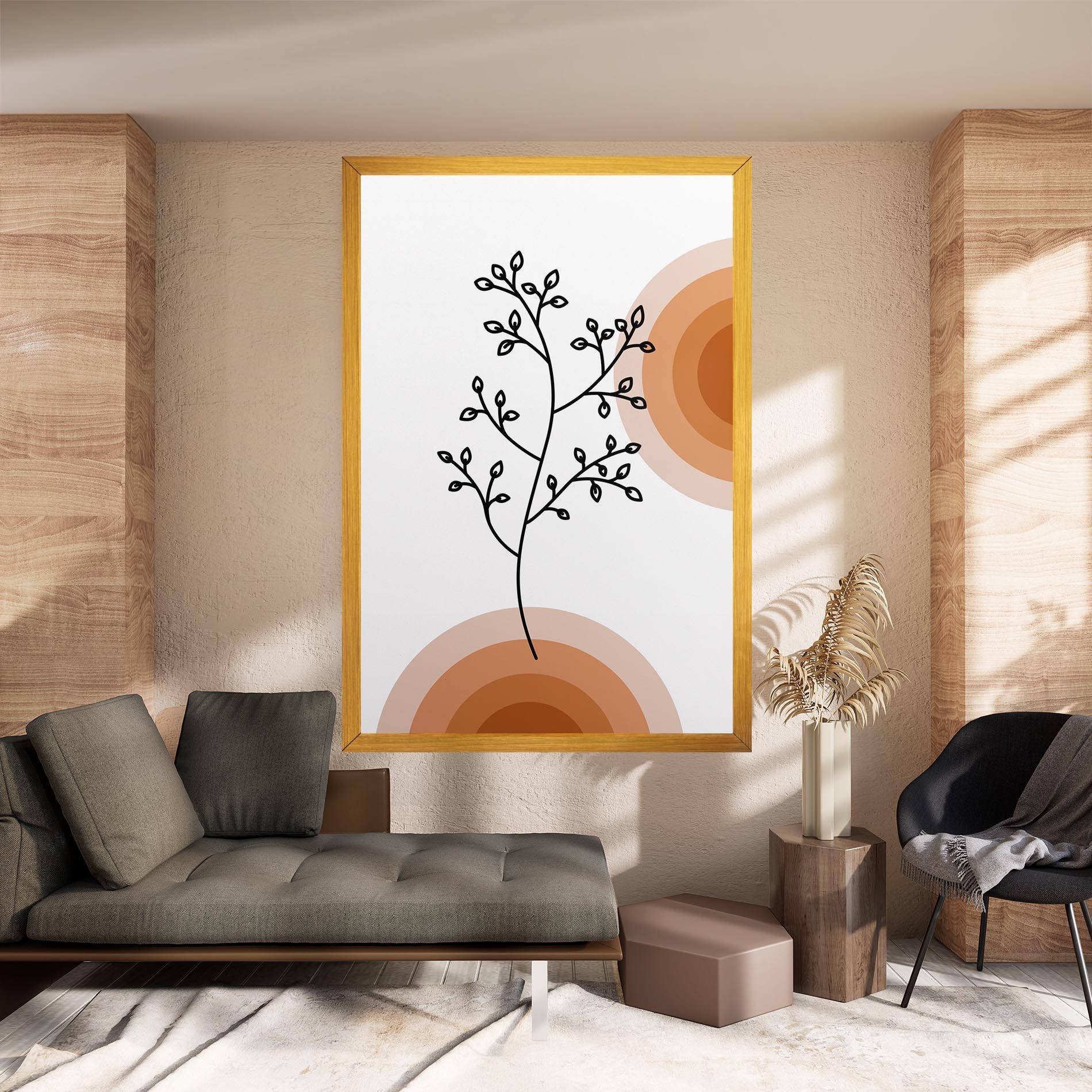 Leinwandbild Plant Orange Circle mockup 8