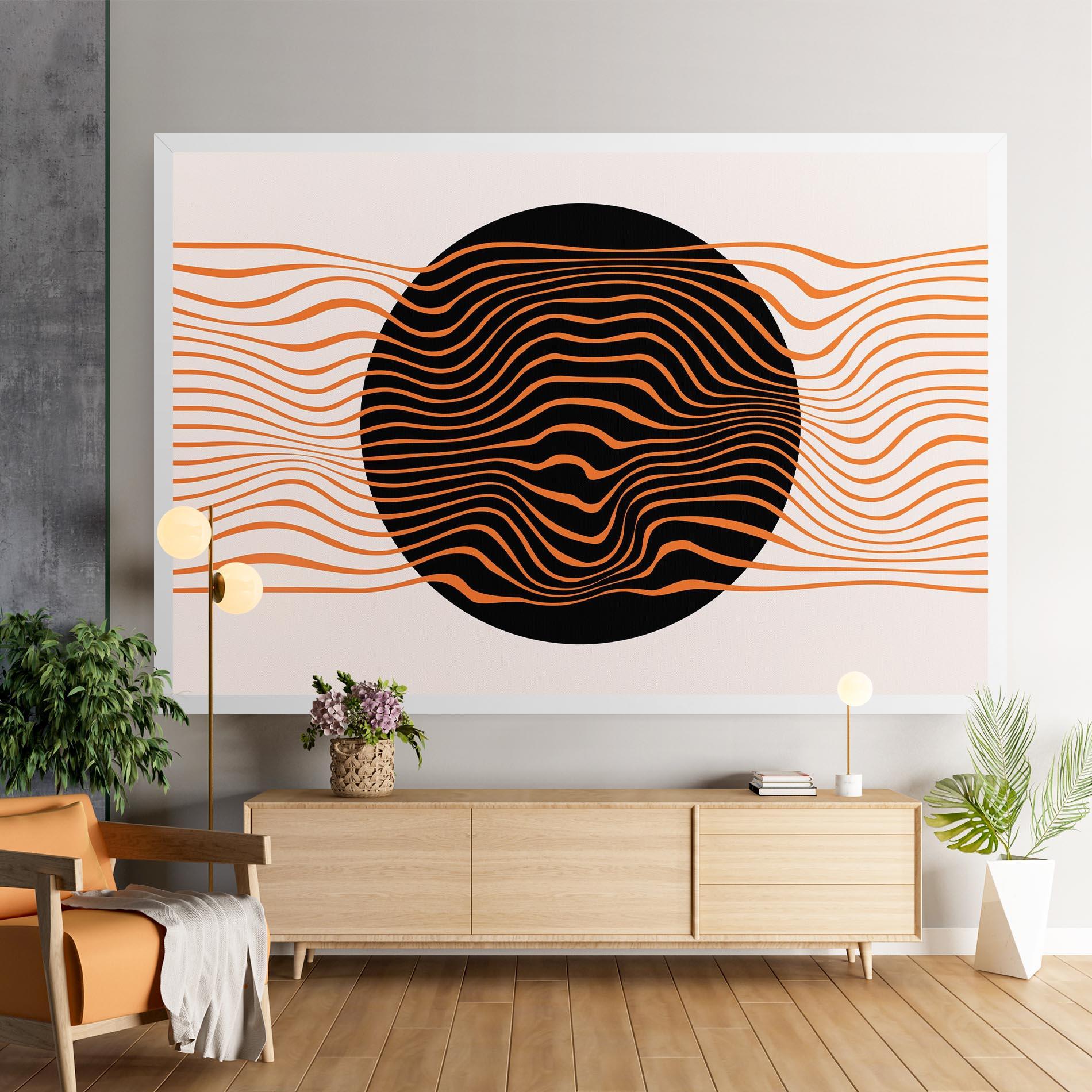 Leinwandbild Black Circle mockup 9