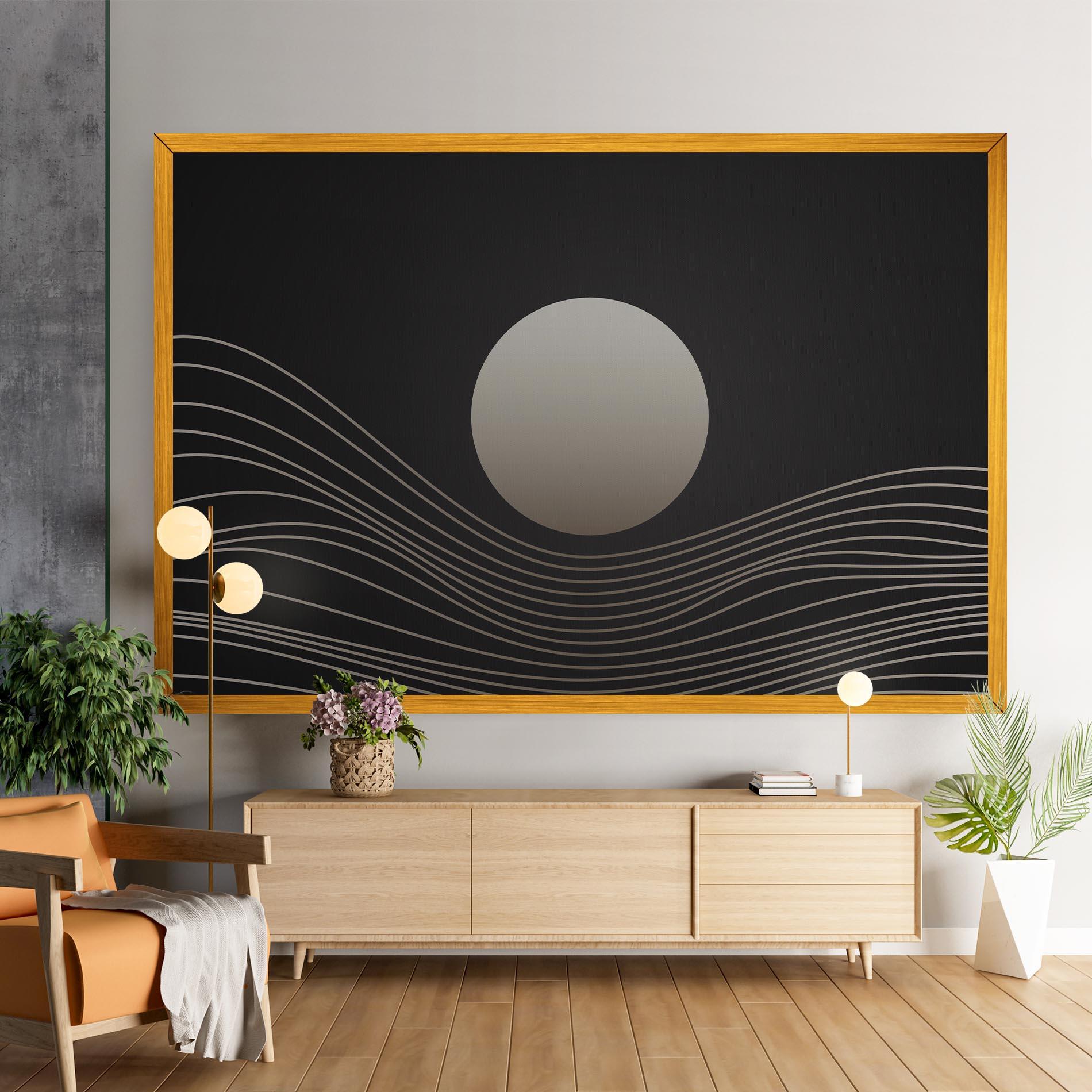 Leinwandbild Grey Moon mockup 9