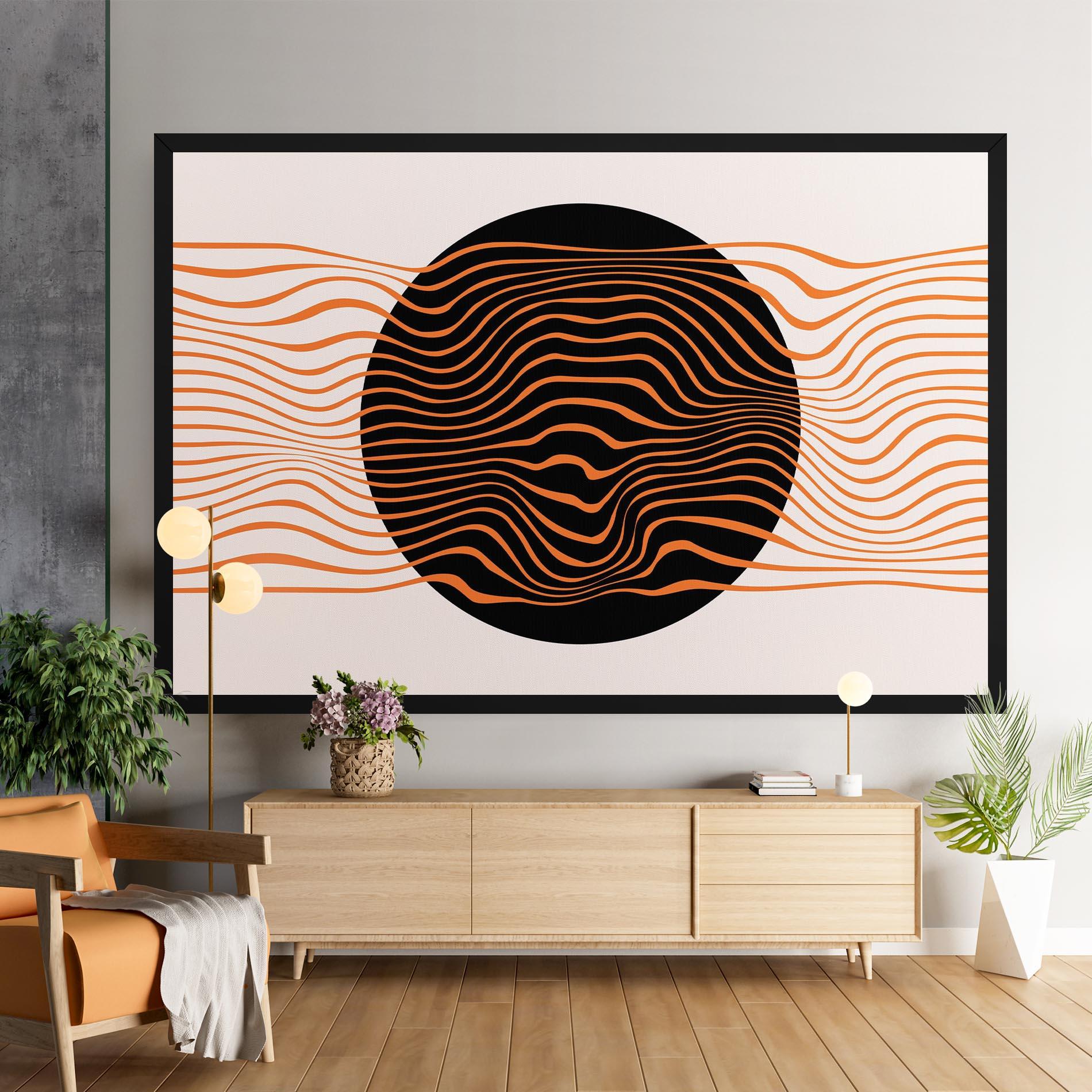 Leinwandbild Black Circle mockup 9