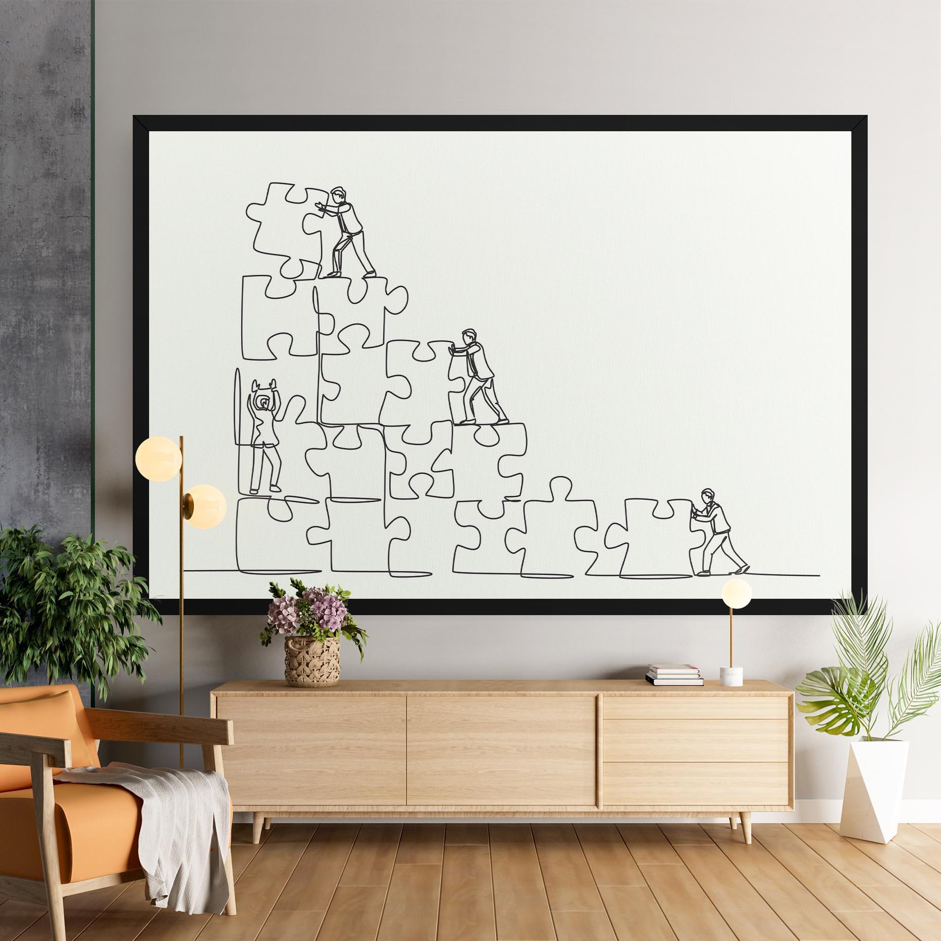 Leinwandbild Businessman Up mockup 9