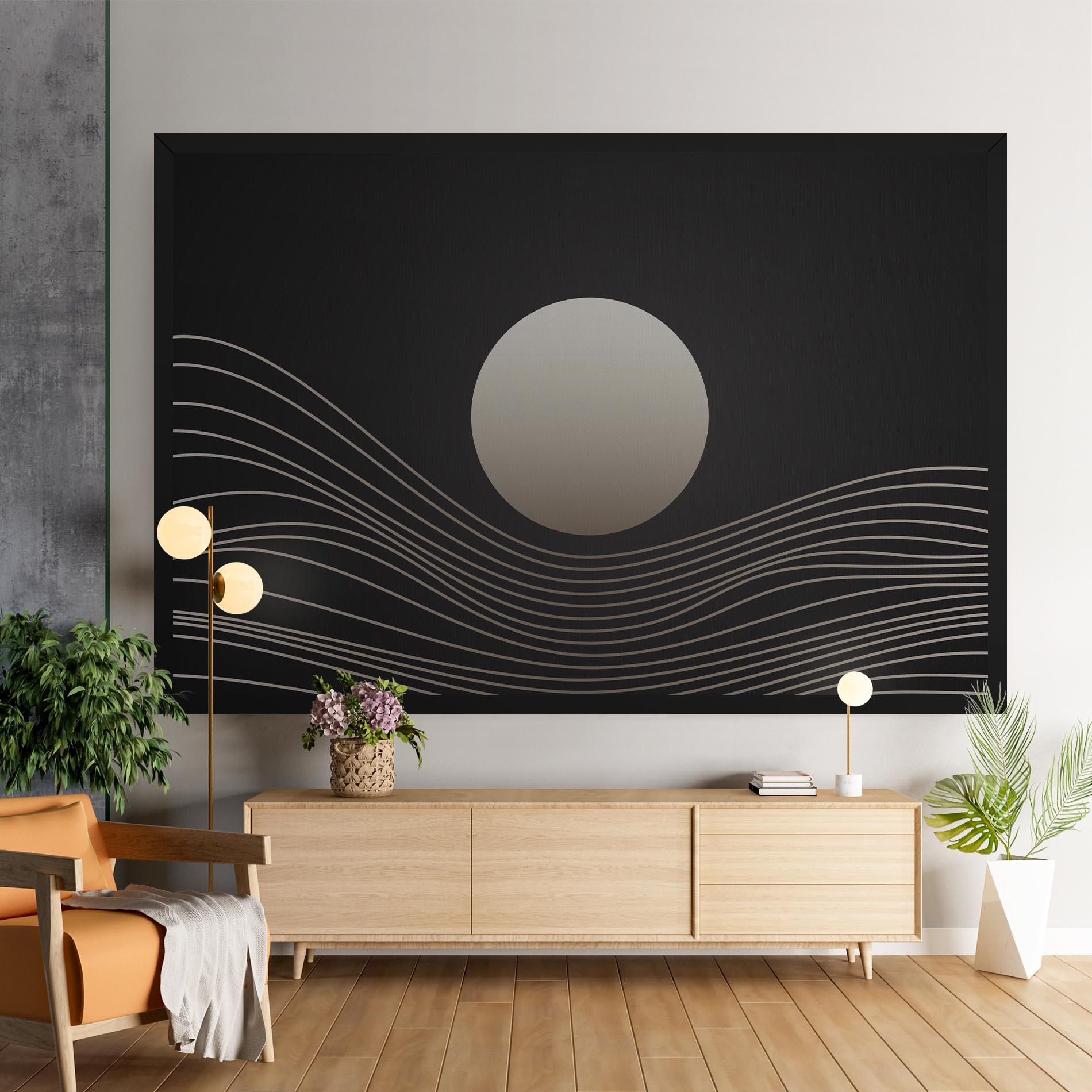 Leinwandbild Grey Moon mockup 9