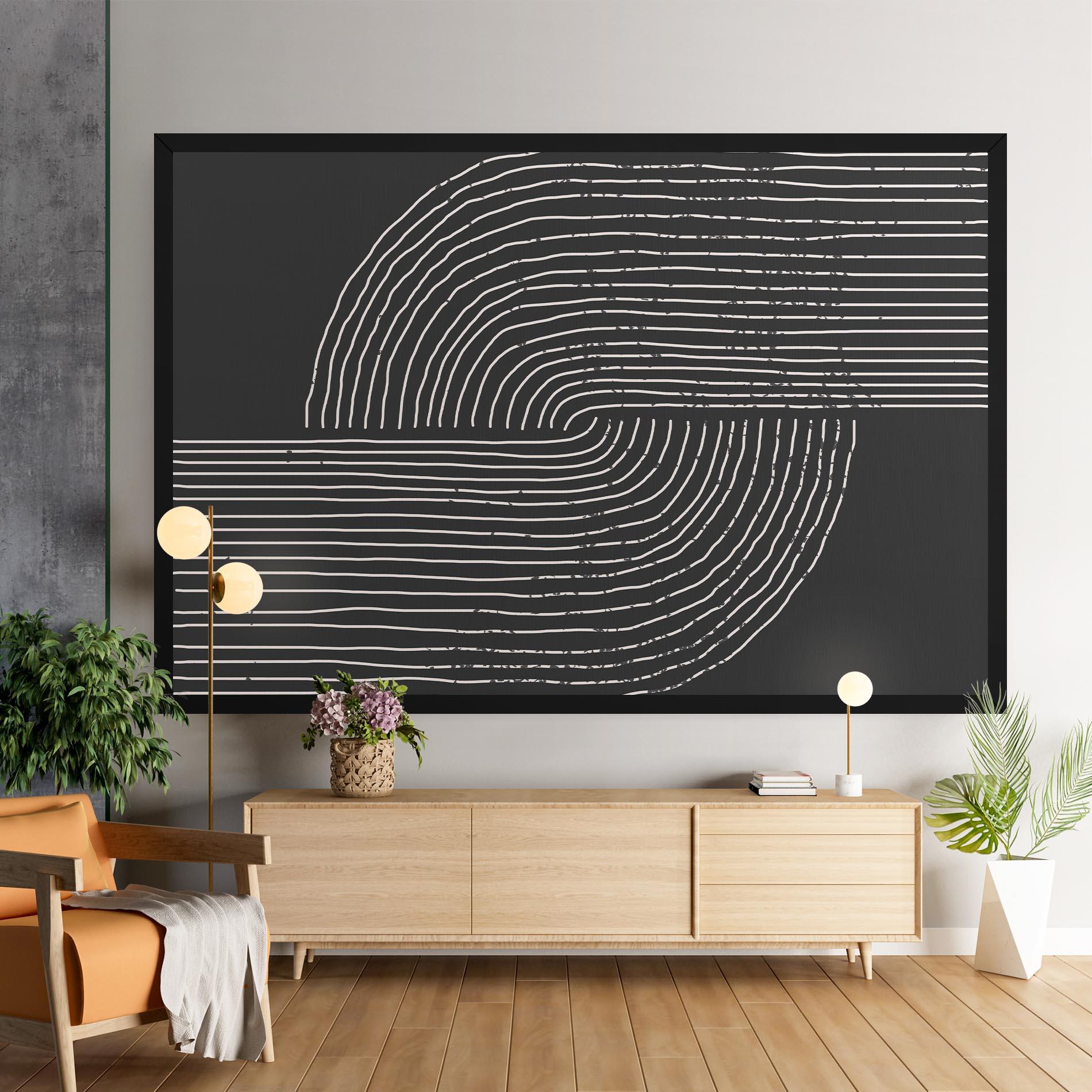 Leinwandbild Minimalist Circle mockup 9