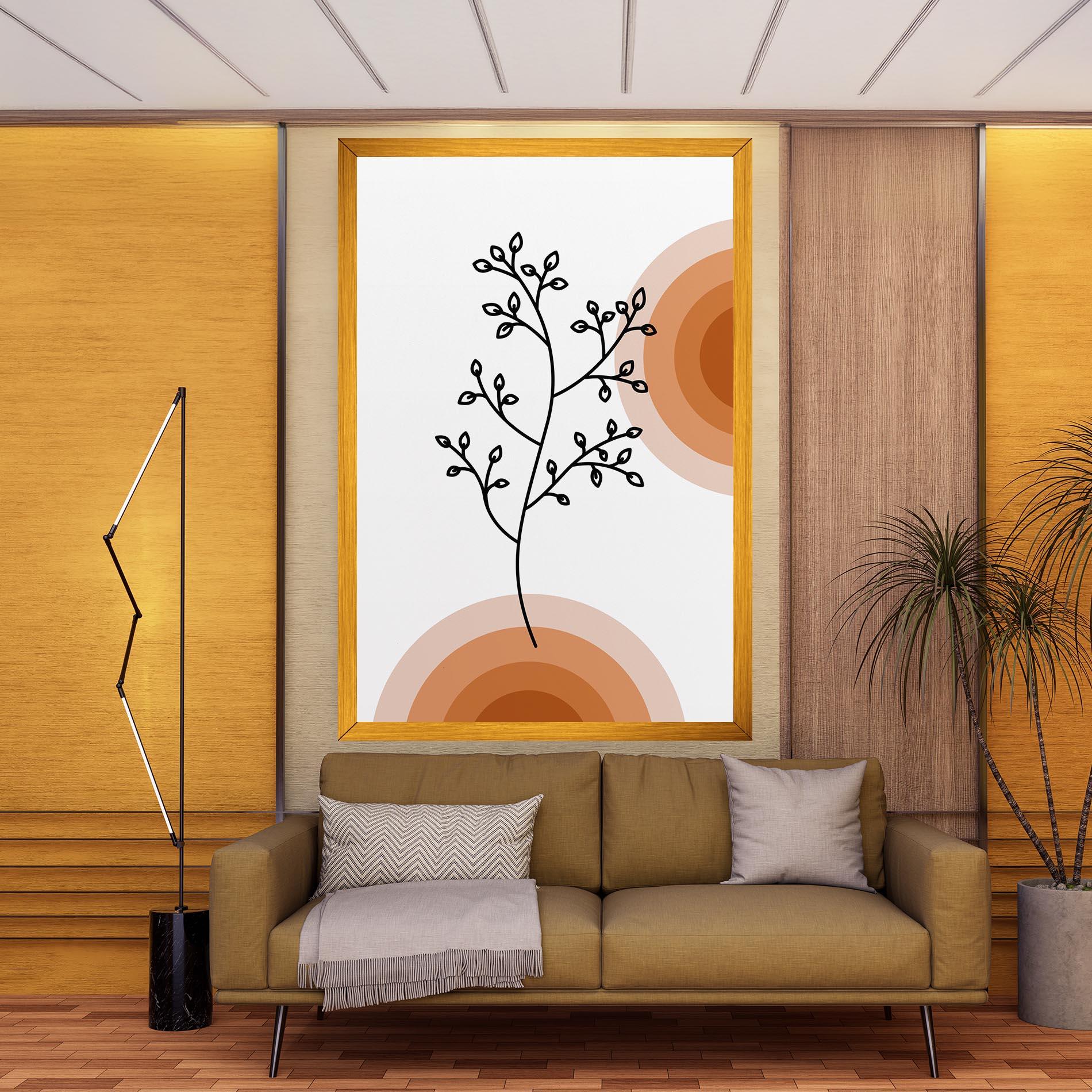 Leinwandbild Plant Orange Circle mockup 9