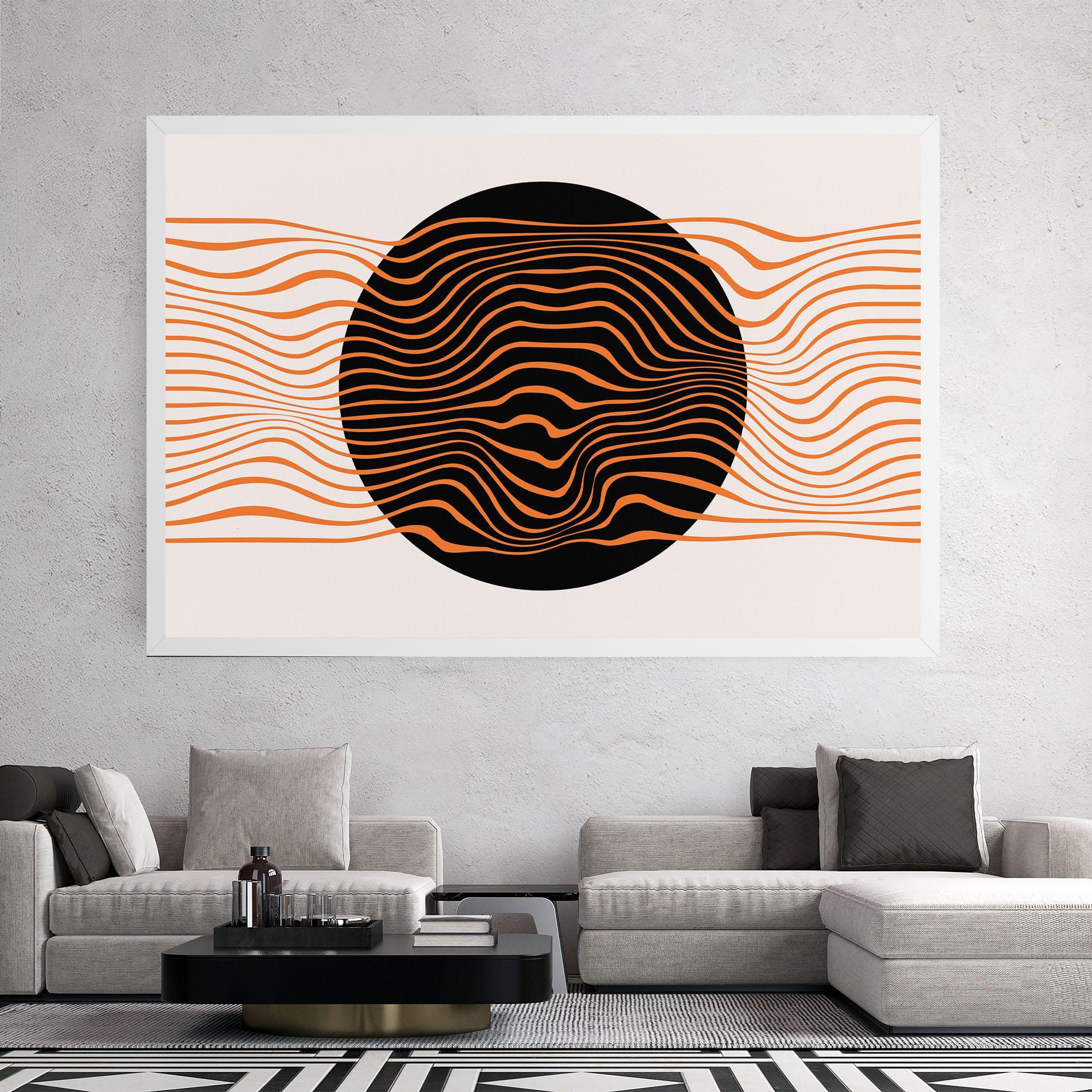 Leinwandbild Black Circle mockup 2