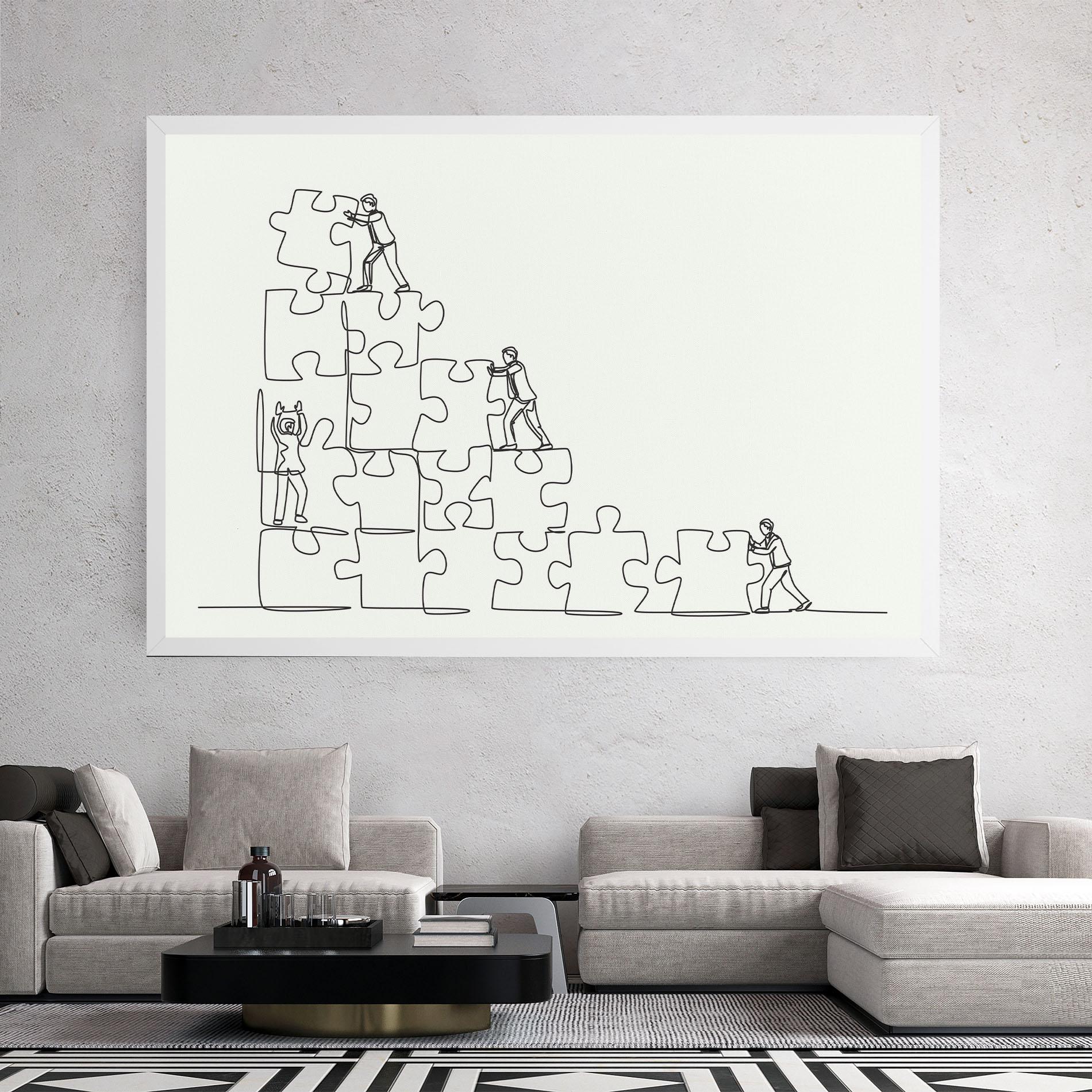 Leinwandbild Businessman Up mockup 2