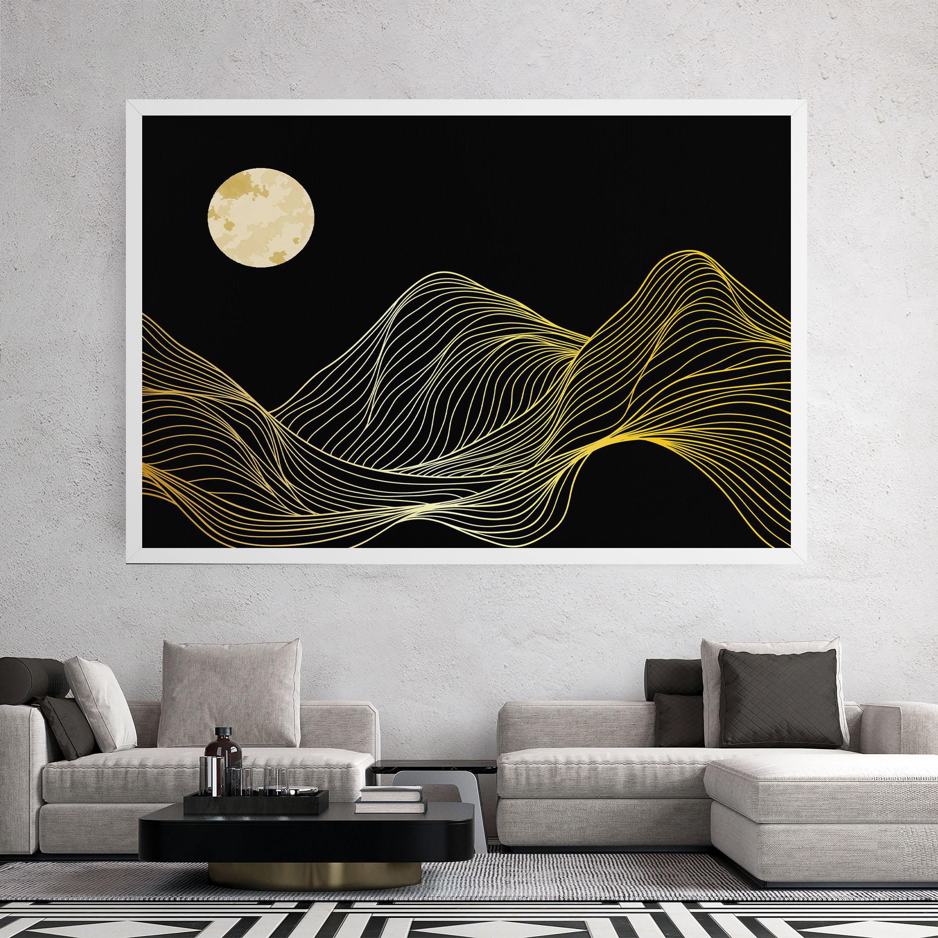 Leinwandbild Gold Moon mockup 2