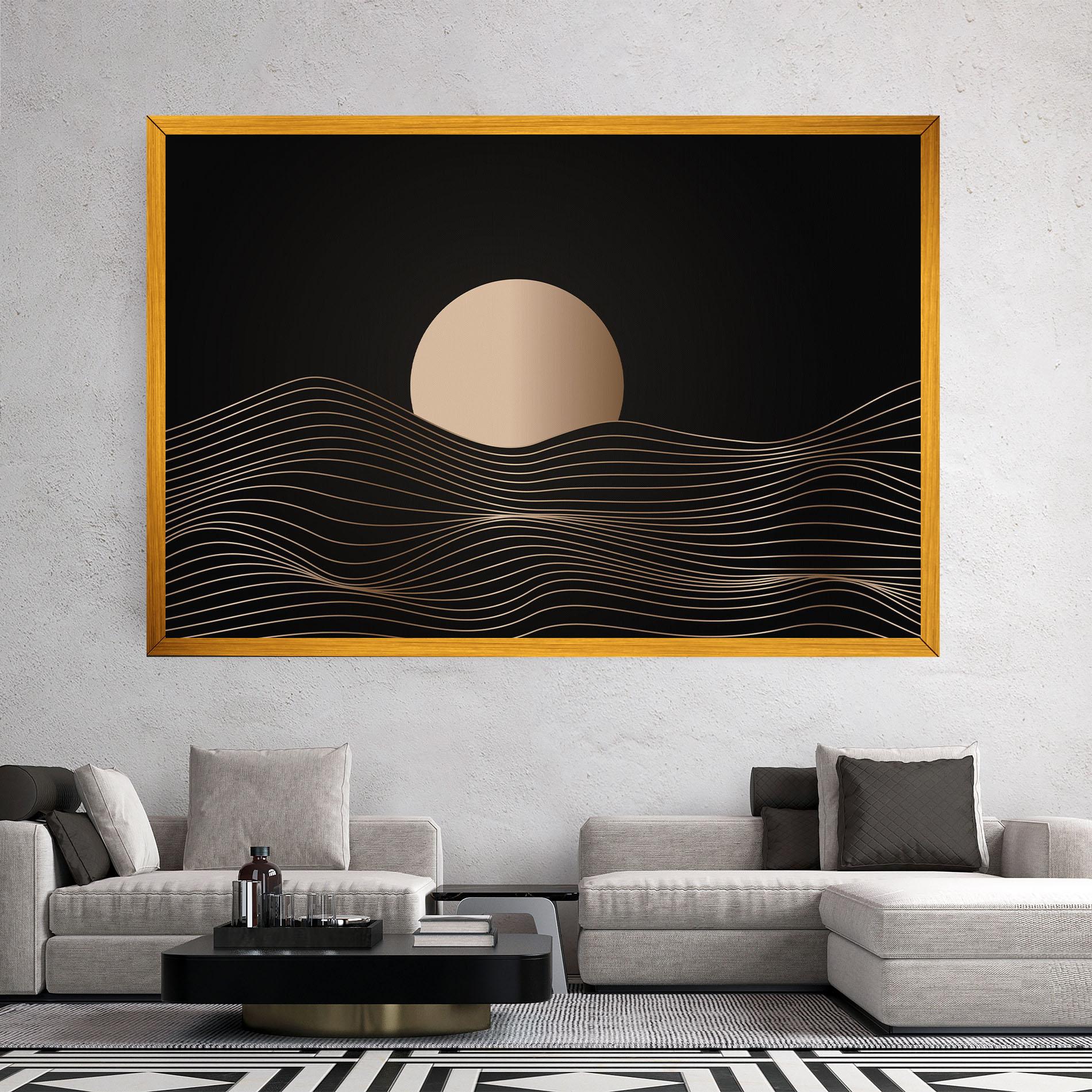 Leinwandbild Cream Moon mockup 2