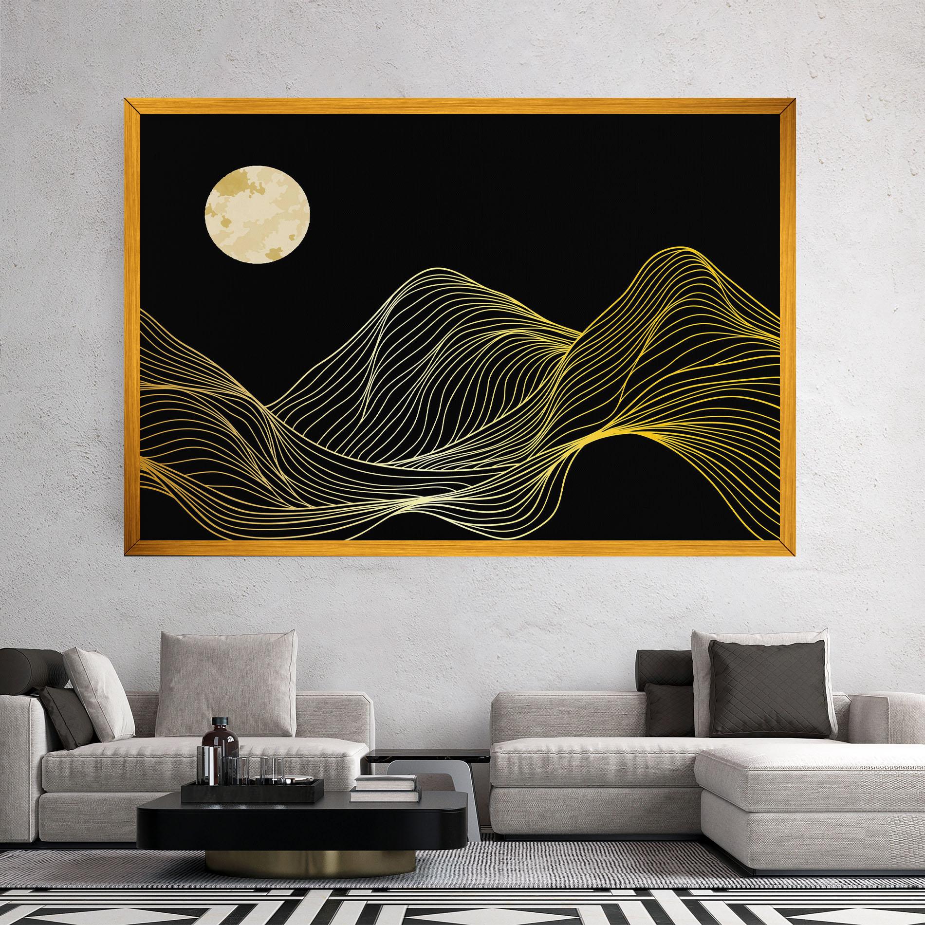 Leinwandbild Gold Moon mockup 2