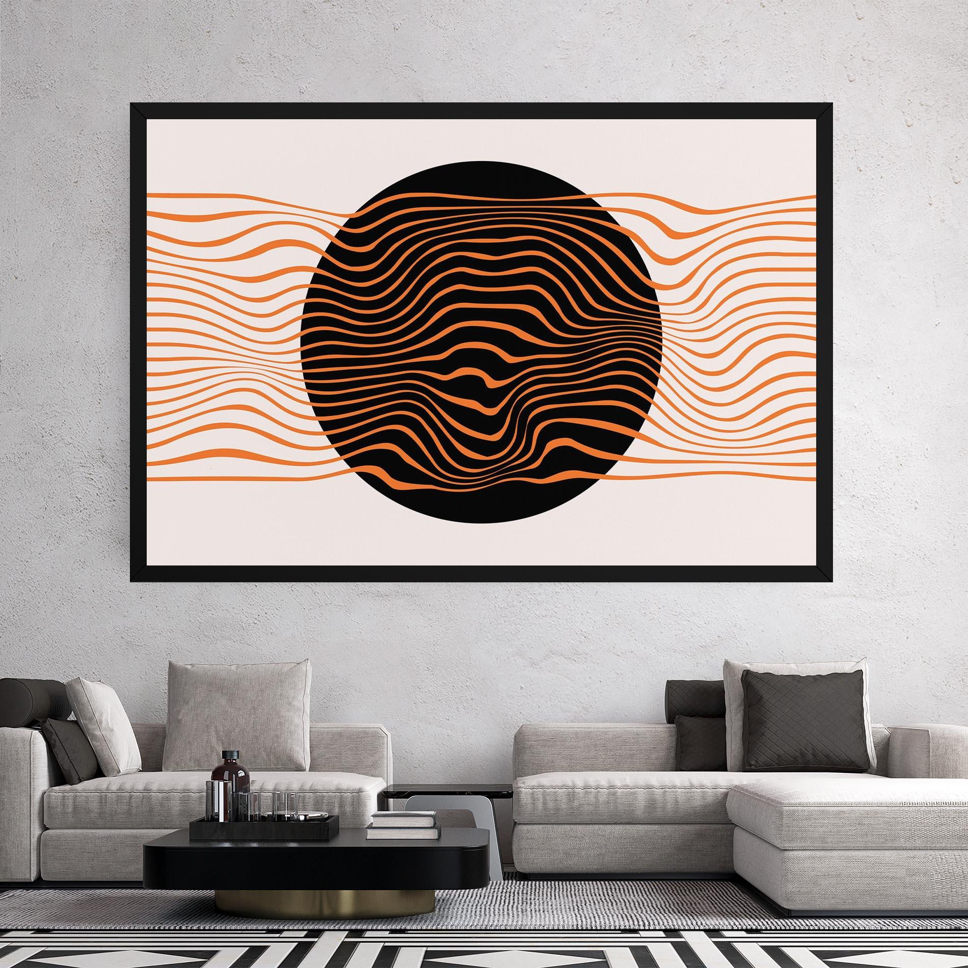 Leinwandbild Black Circle mockup 2