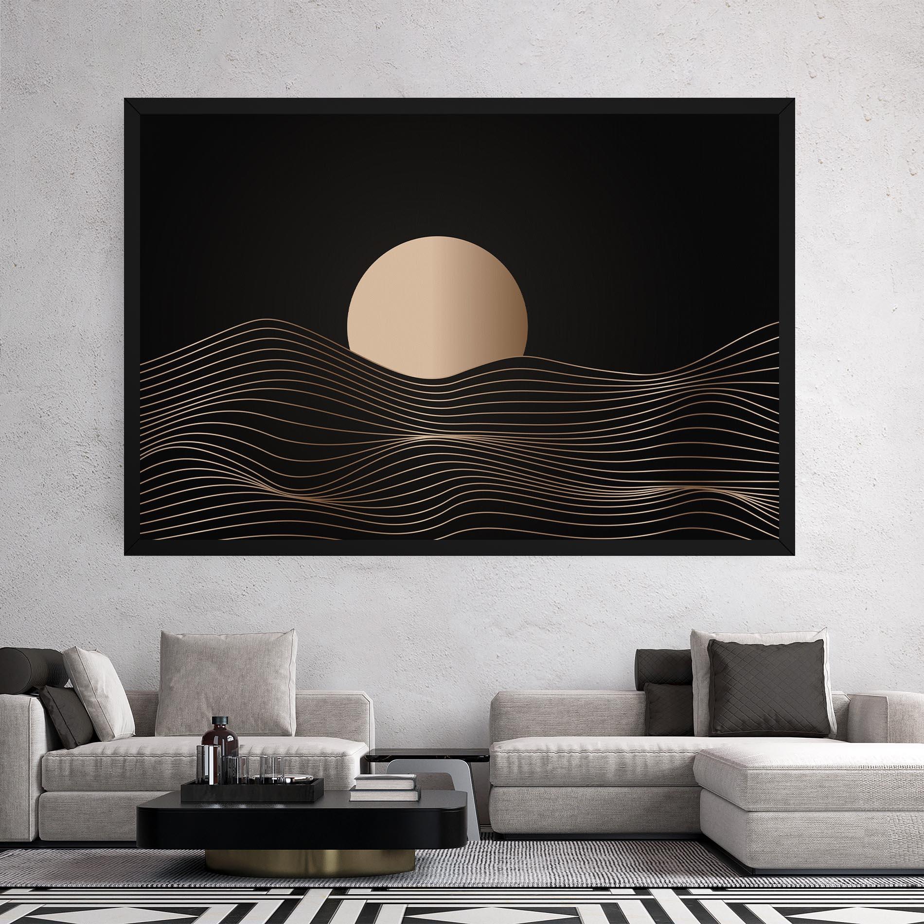 Leinwandbild Cream Moon mockup 2