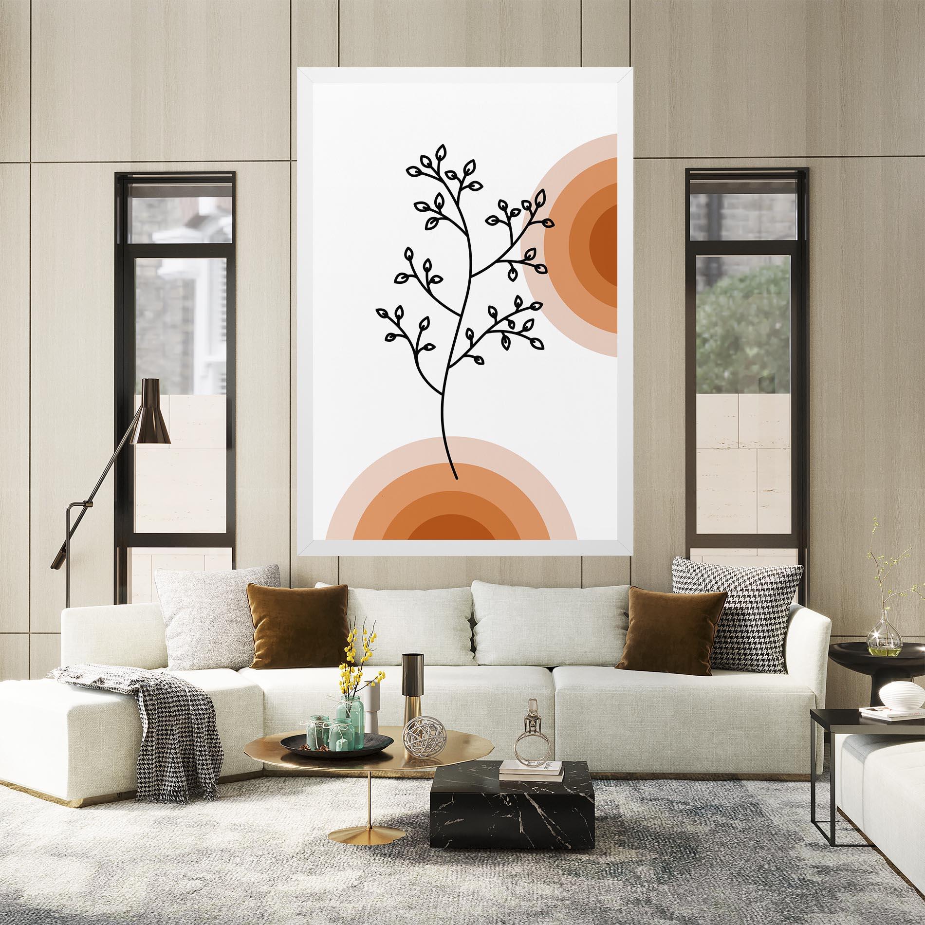 Leinwandbild Plant Orange Circle mockup 2