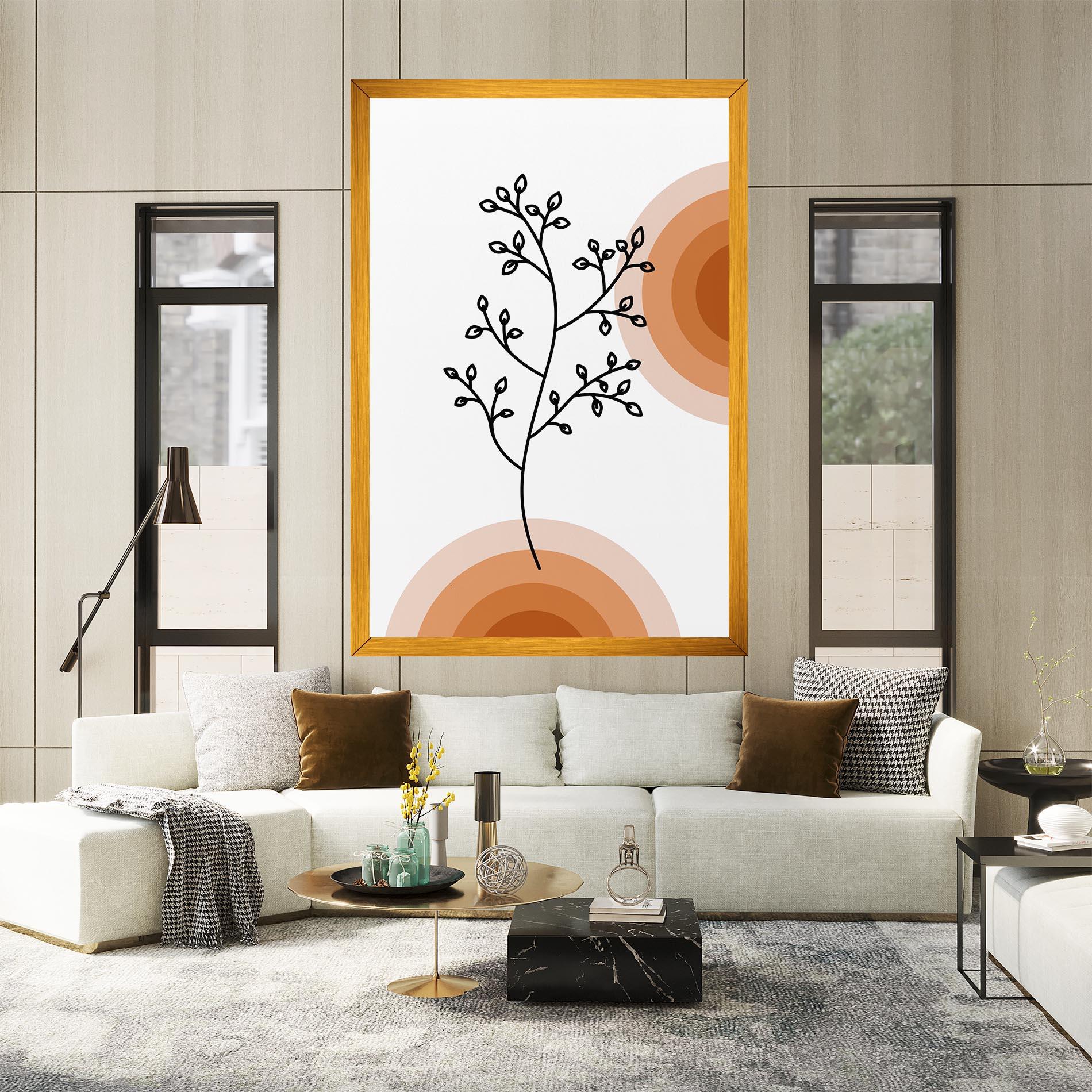 Leinwandbild Plant Orange Circle mockup 2