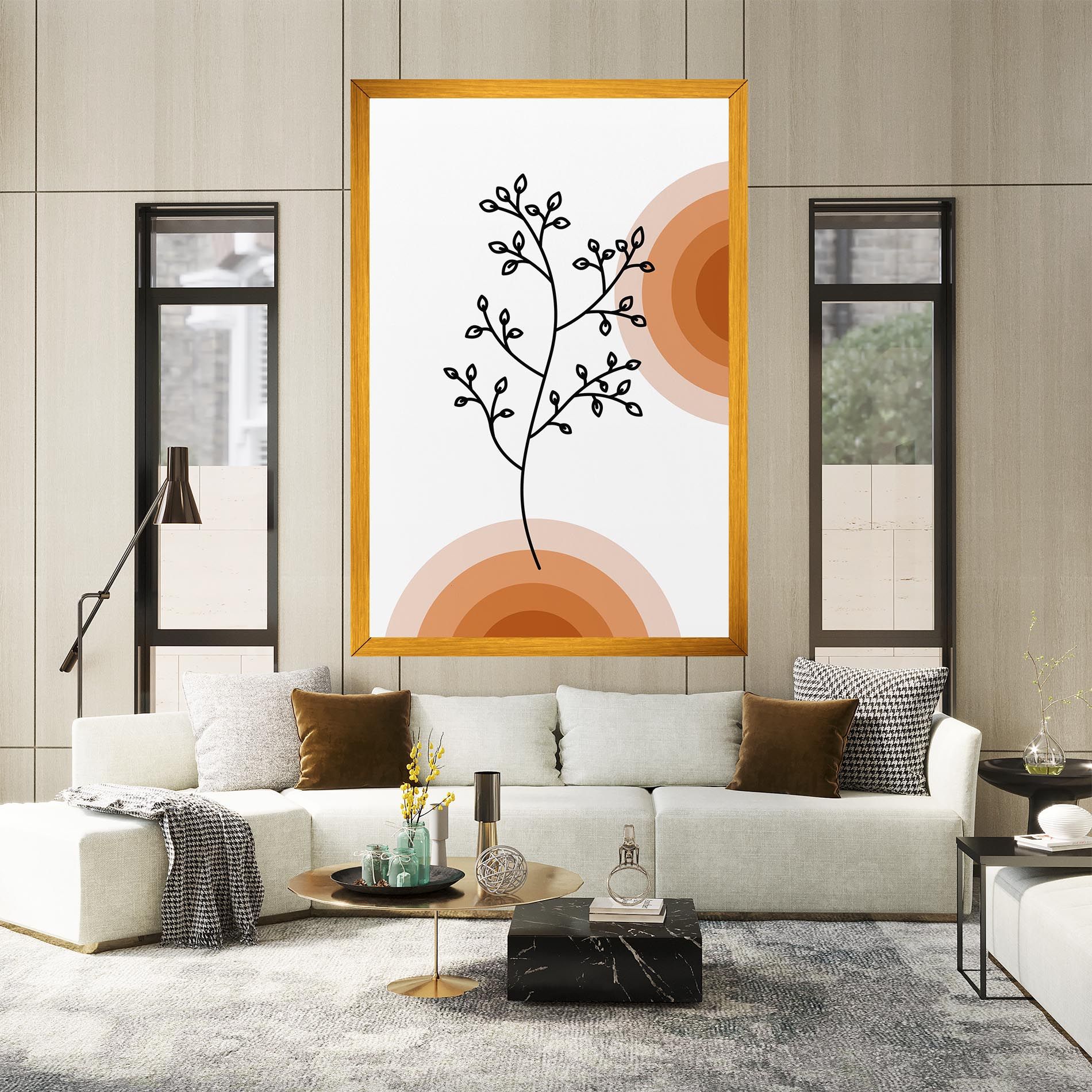 Plant Orange Circle mockup 2