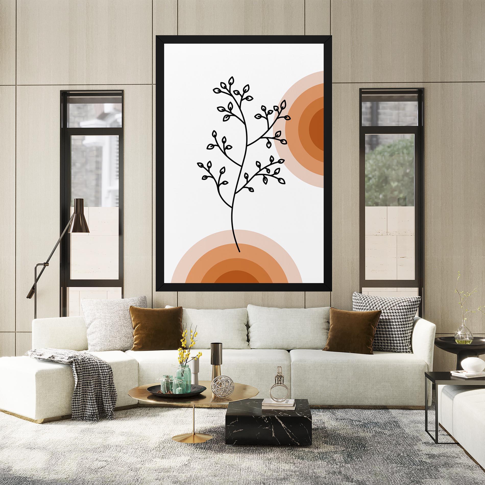 Leinwandbild Plant Orange Circle mockup 2