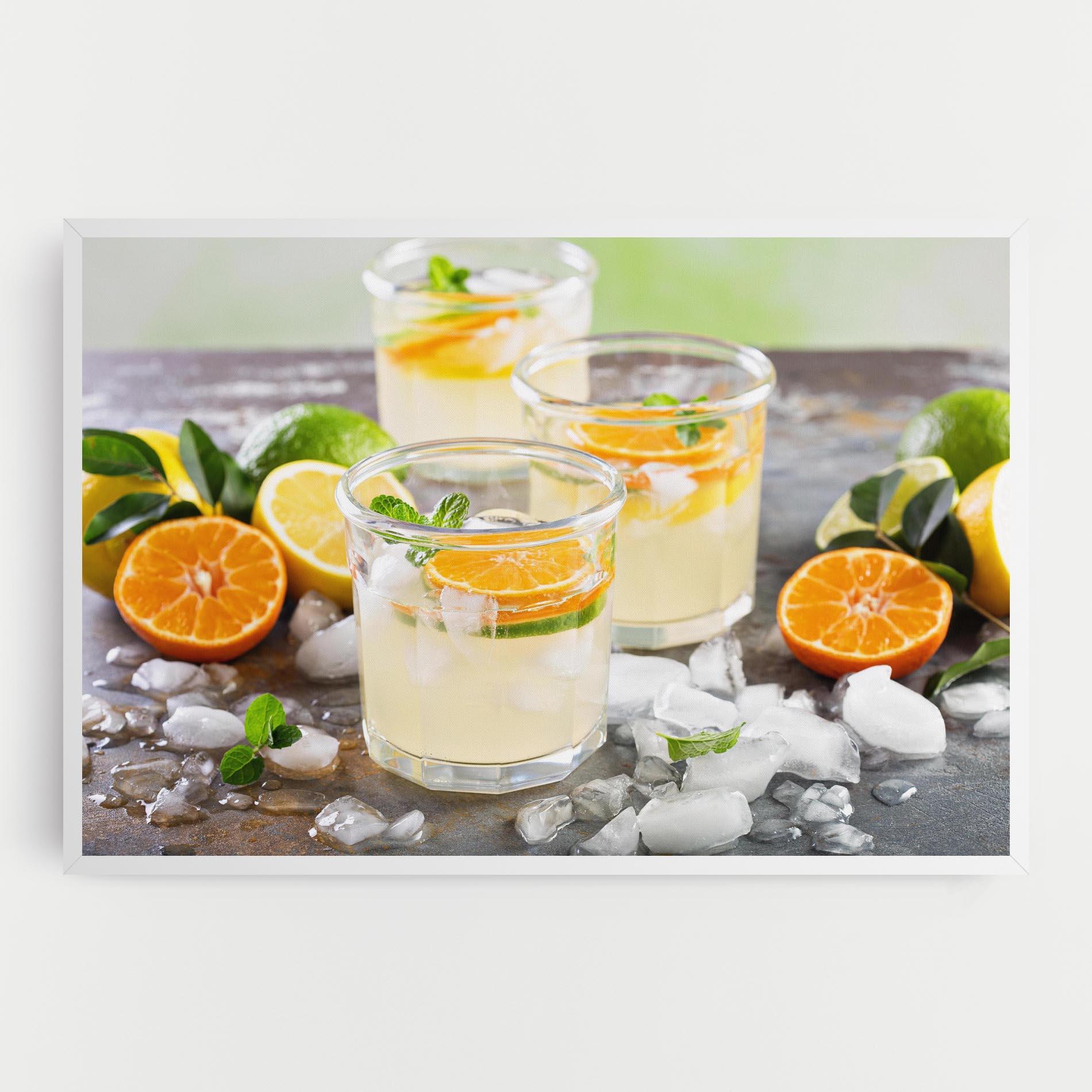 Leinwandbild Citrus Fruit Lemonade mockup 0