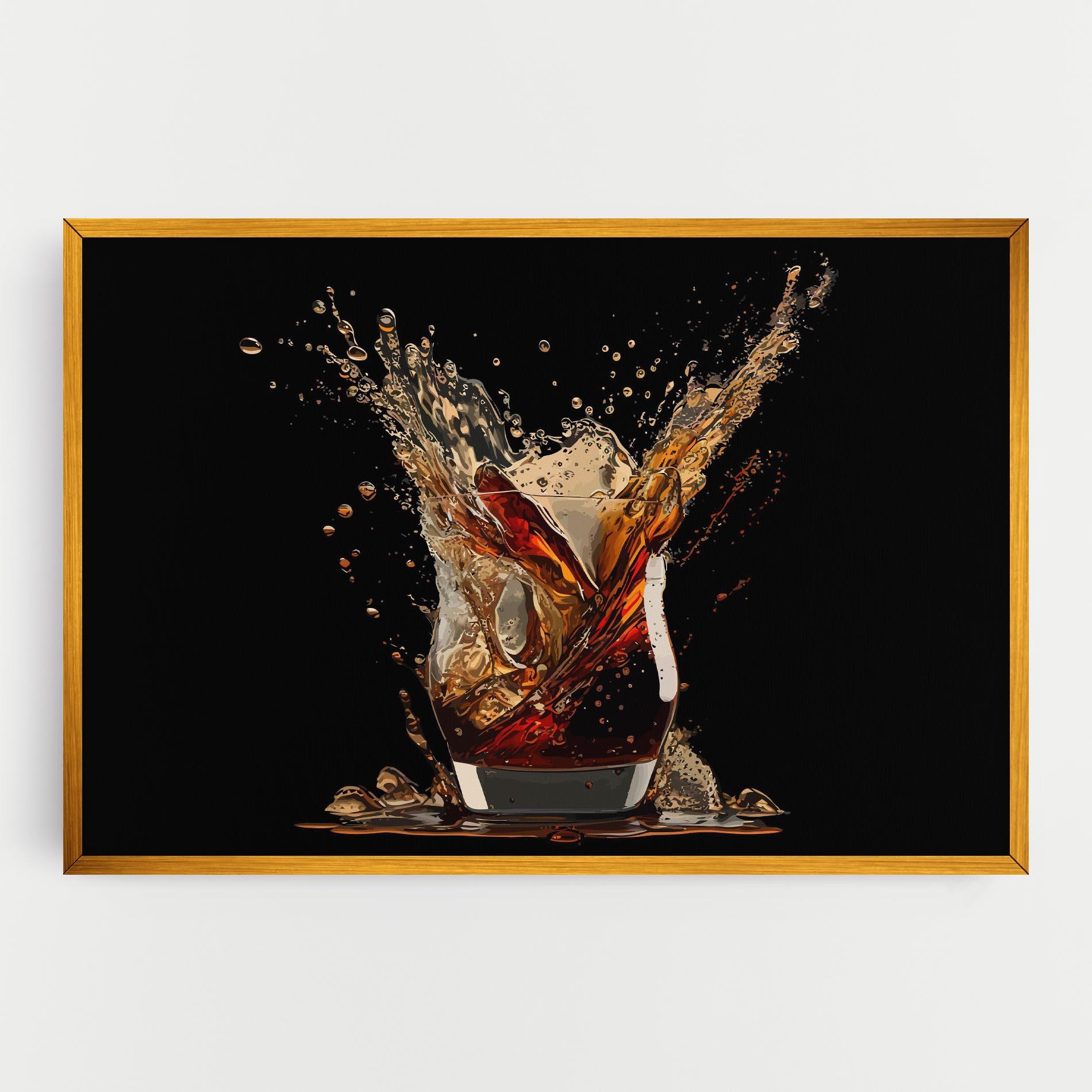 Leinwandbild Cola Splash mockup 0