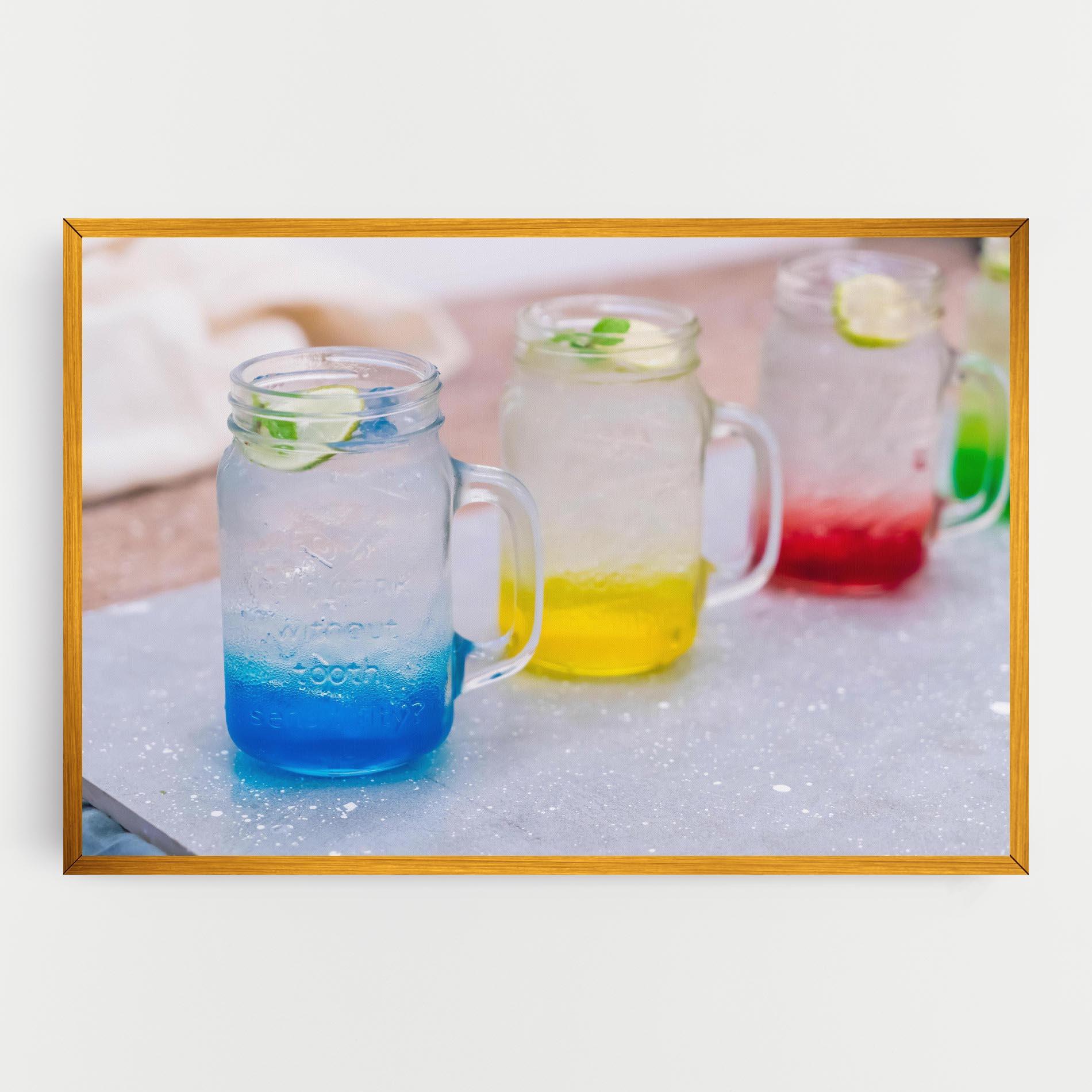Leinwandbild Colorful Italian Soda mockup 0