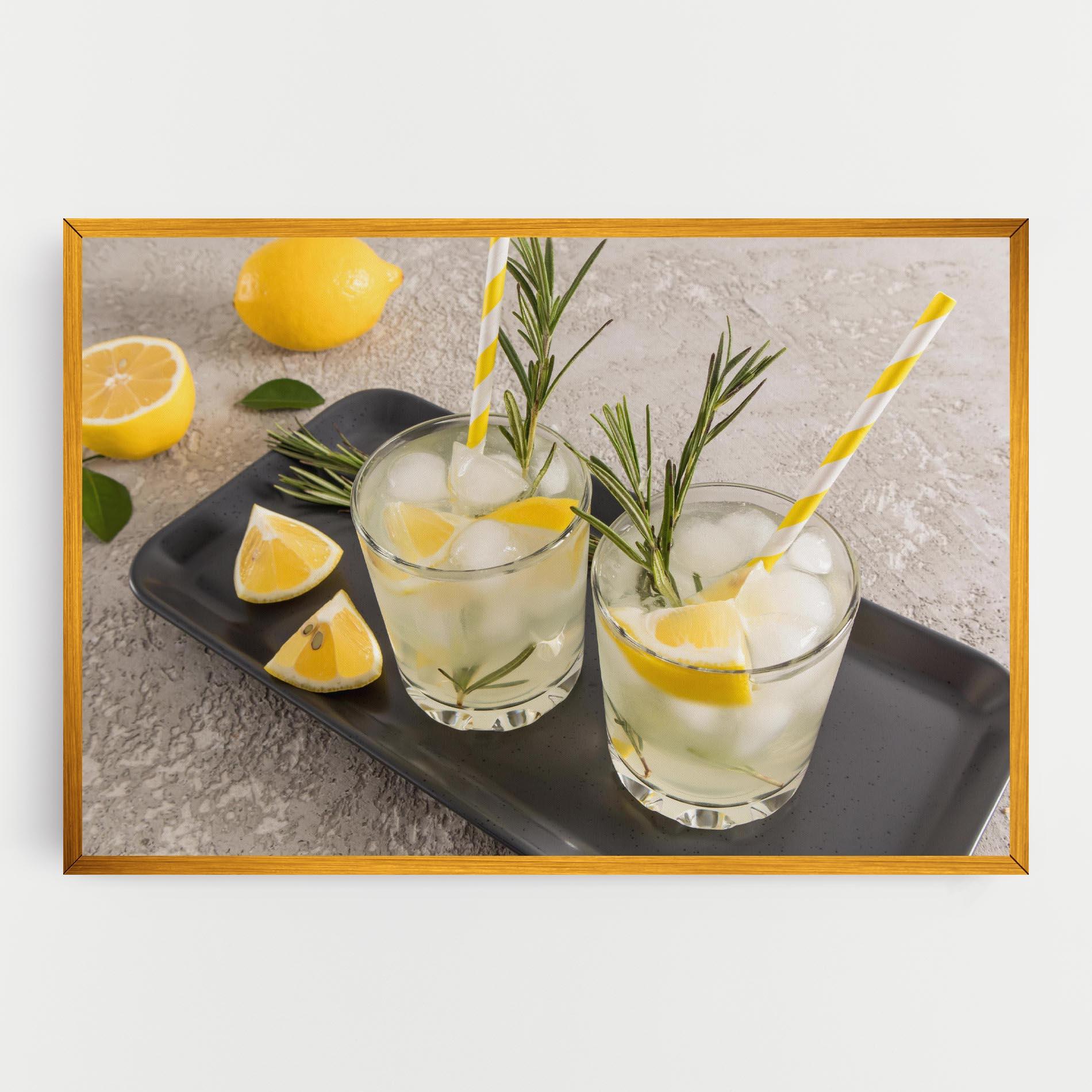 Leinwandbild Fruit Vitamin Water mockup 0