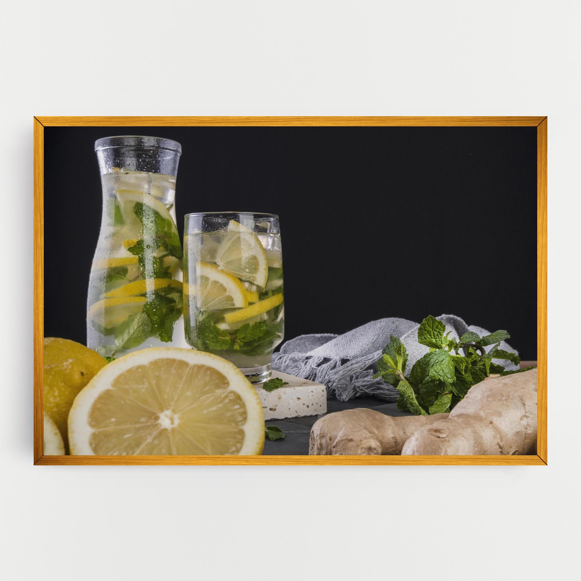 Leinwandbild Ginger Lemonade mockup 0